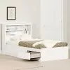 15668 Gramercy White Twin Bed and Headboard Set - South Shore