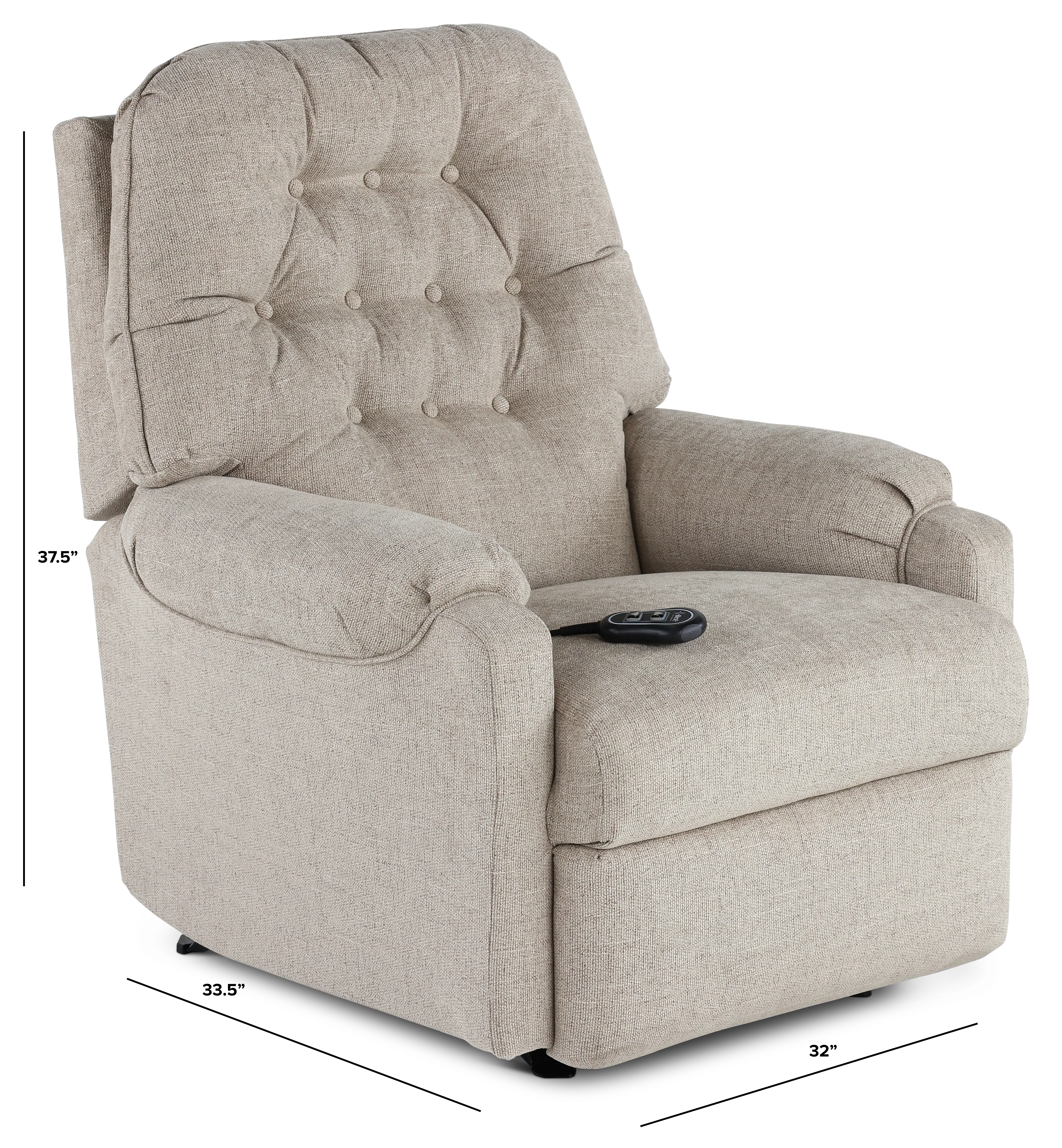 Sondra Praline Beige Power Recliner-3