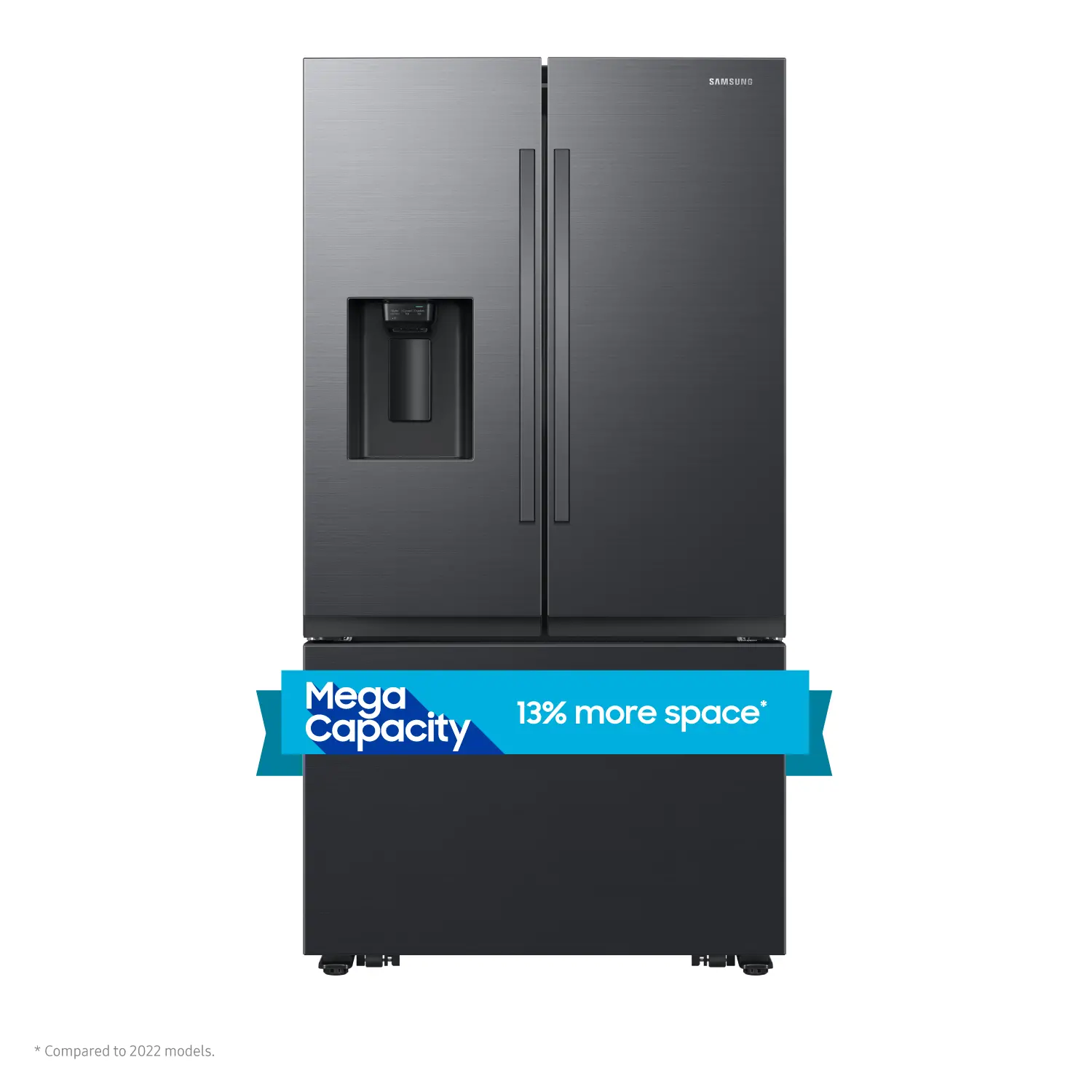 RF32CG5400MT Samsung 31 cu ft Mega Capacity French Door Refrigerator - Matte Black-2