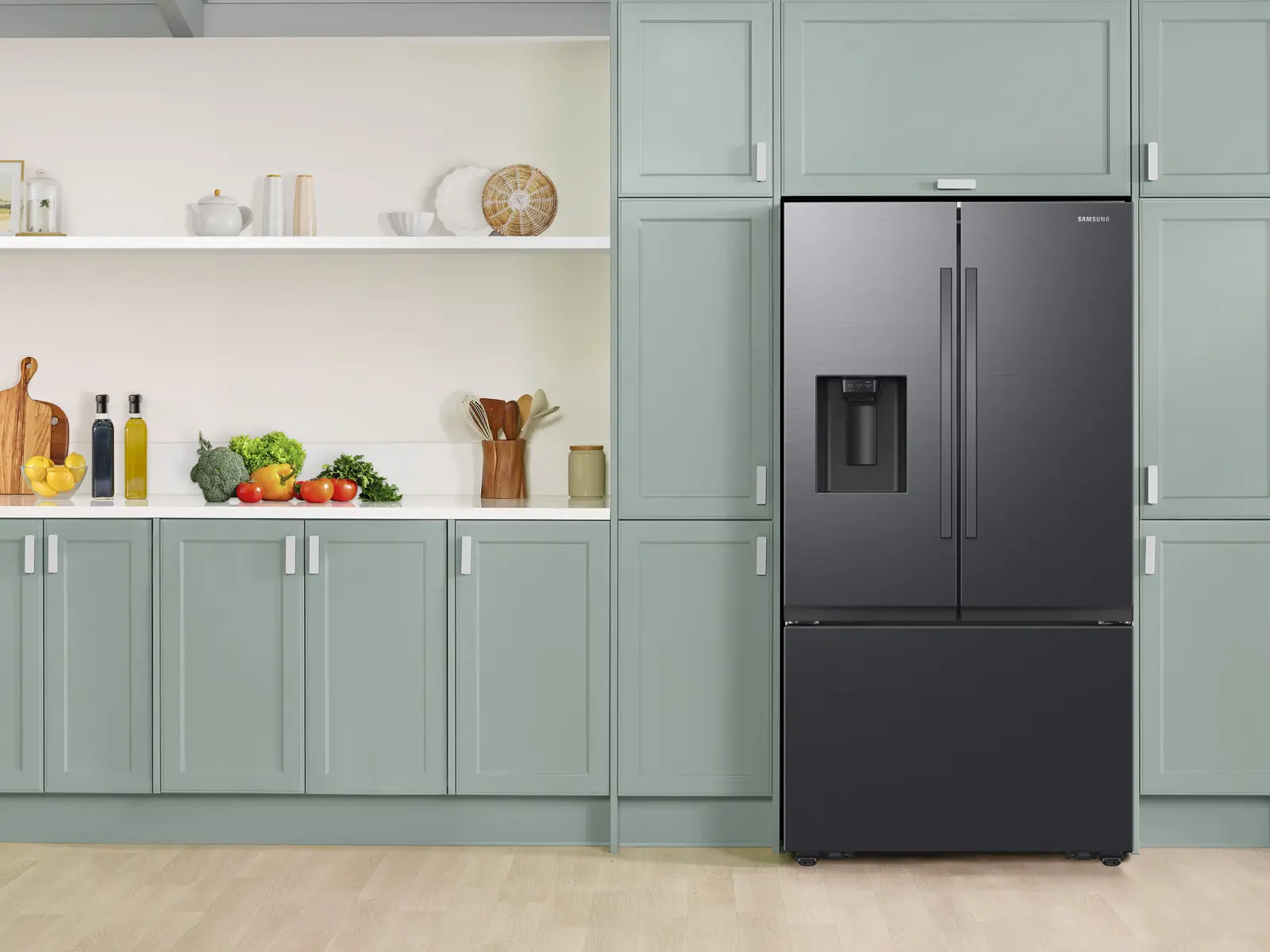 RF32CG5400MT Samsung 31 cu ft Mega Capacity French Door Refrigerator - Matte Black-4