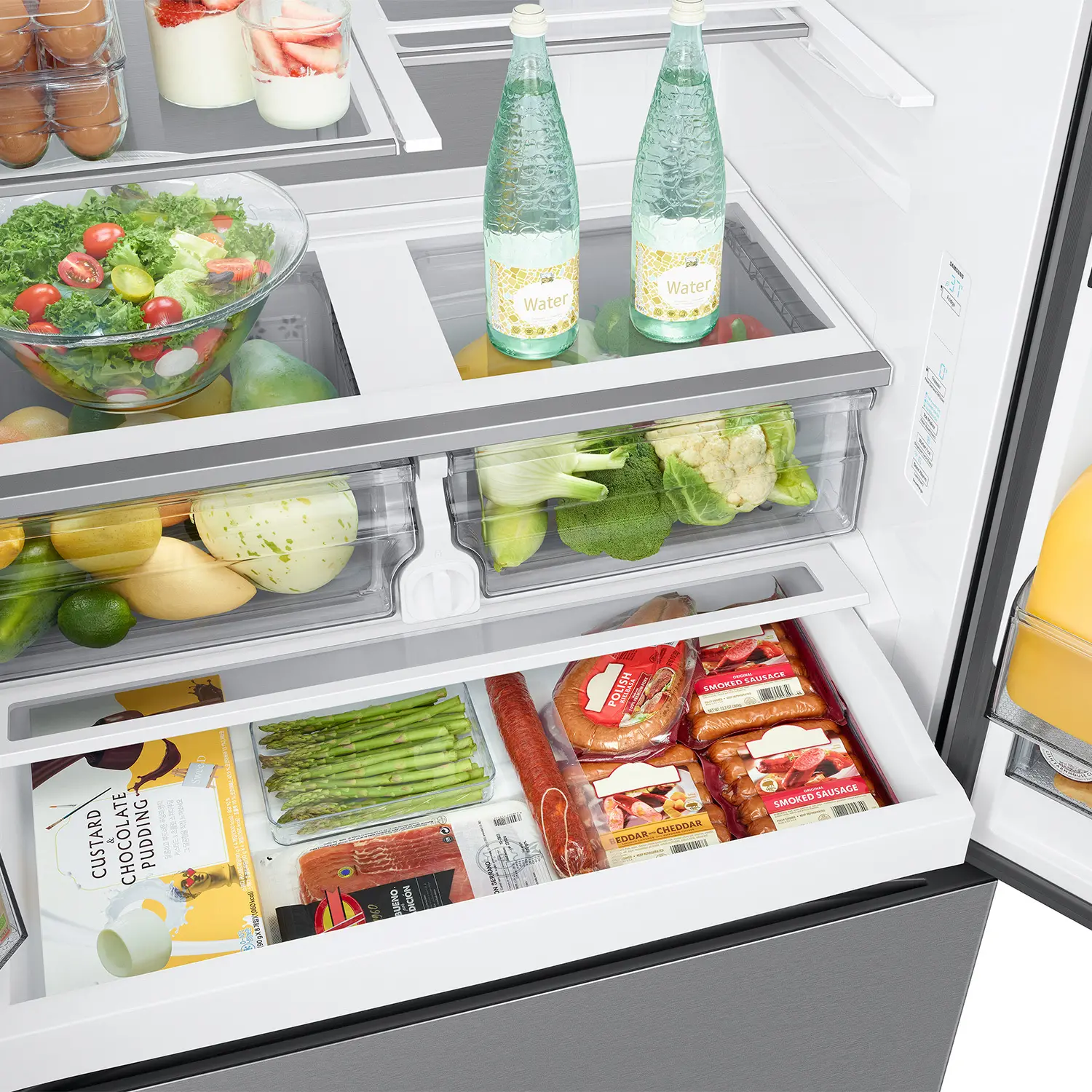 RF27CG5400SR Samsung 26 cu ft Mega Capacity French Door Refrigerator - Counter Depth Stainless Steel-10