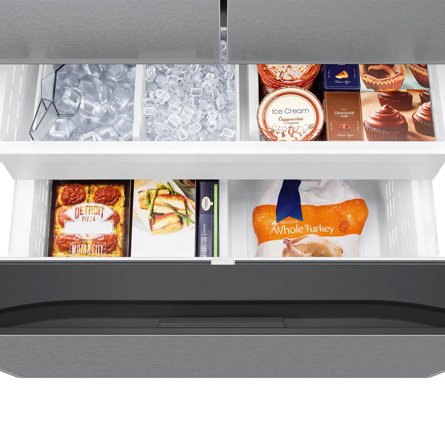 RF27CG5400SR Samsung 26 cu ft Mega Capacity French Door Refrigerator - Counter Depth Stainless Steel-13