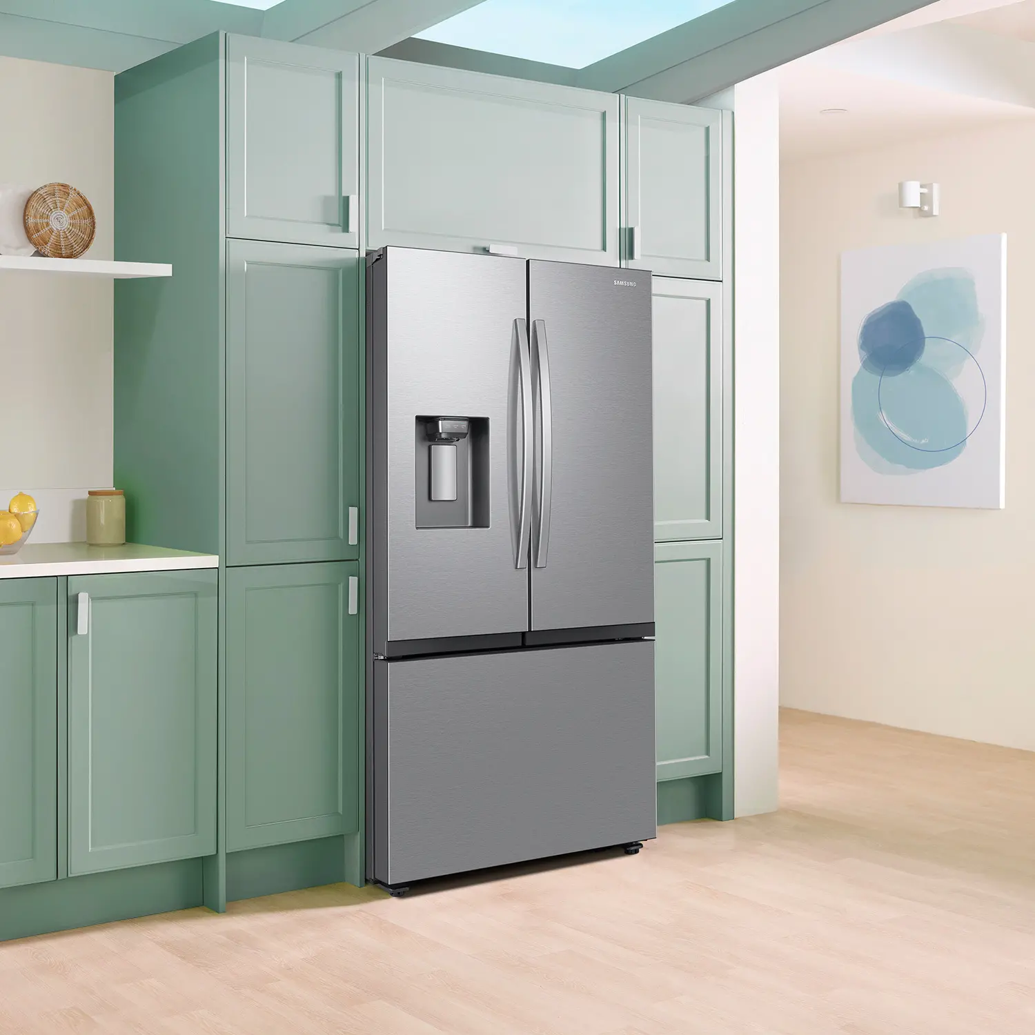 RF27CG5400SR Samsung 26 cu ft Mega Capacity French Door Refrigerator - Counter Depth Stainless Steel-2