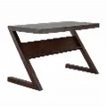 77241 Caleb Transitional Dark Brown Solid Acacia Wood Writing Desk