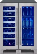 PRWB24C32CG Zephyr Presrv™ French Door Dual Zone Wine & Beverage Cooler