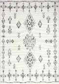 M133-IV-4X6-BN24 Marrakesh 4 x 6 July Ivory Wool Area Rug