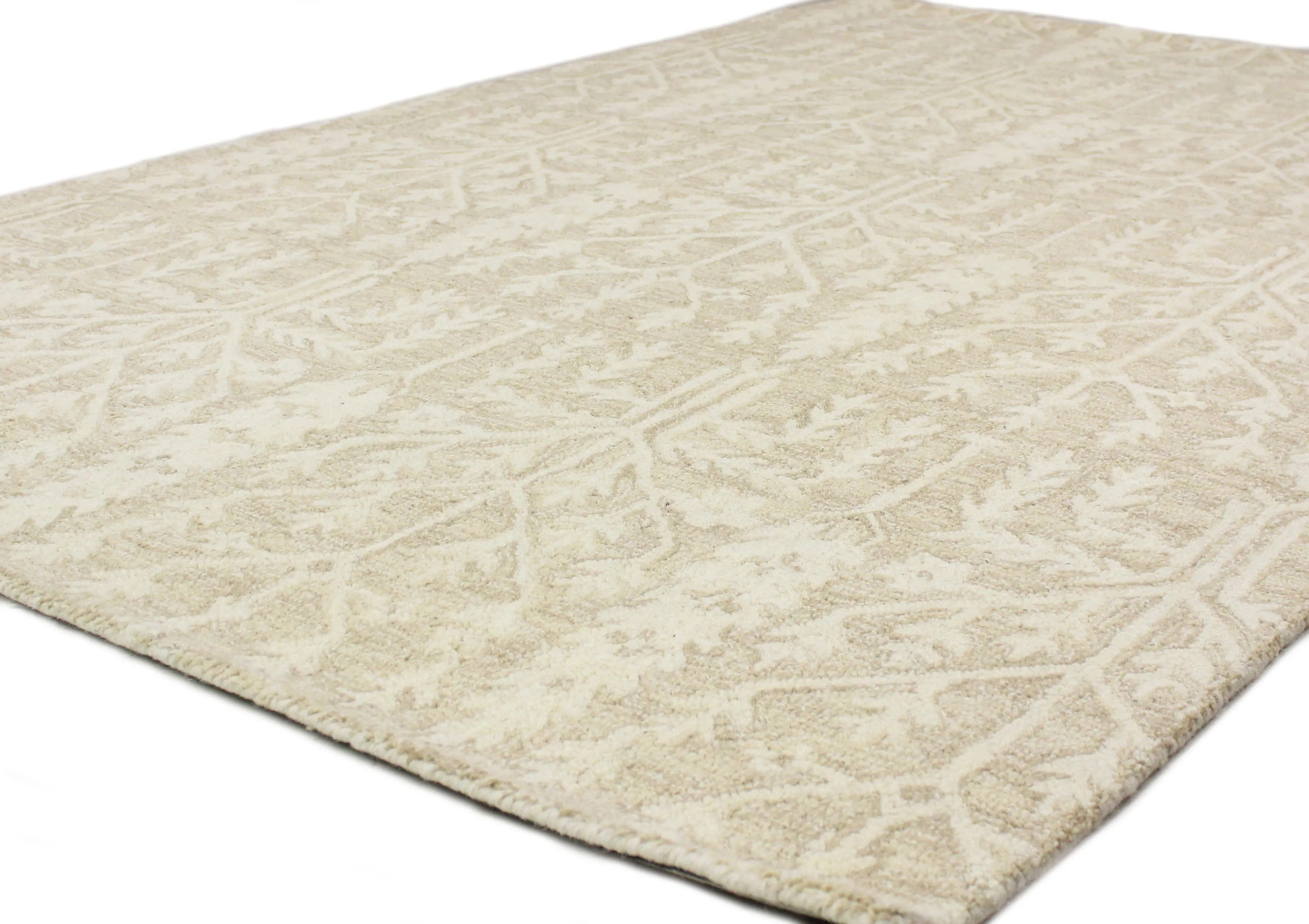 R131-BE-4X6-AL133 Valencia Novalee 4 x 6 Beige Wool Hand Tufted Area Rug-3
