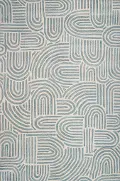 S185-IVTE-8X10-ST283 Chelsea Trenton 8 x 10 Teal Wool Hand Tufted Area Rug