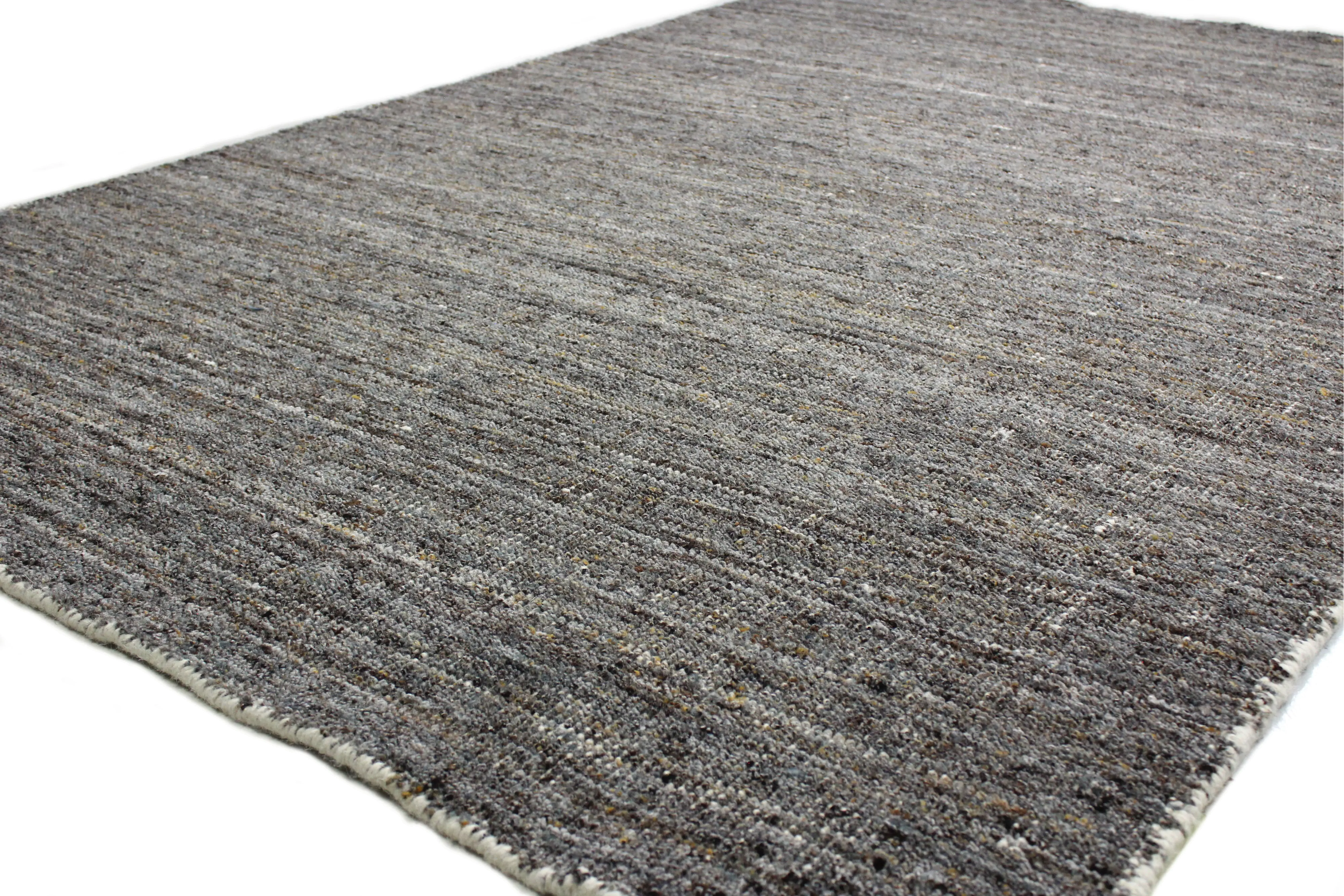 S230-STON-5X7.6-SAV8 Savannah Norvil 5 x 8 Wool Hand Loomed Gray Area Rug-1