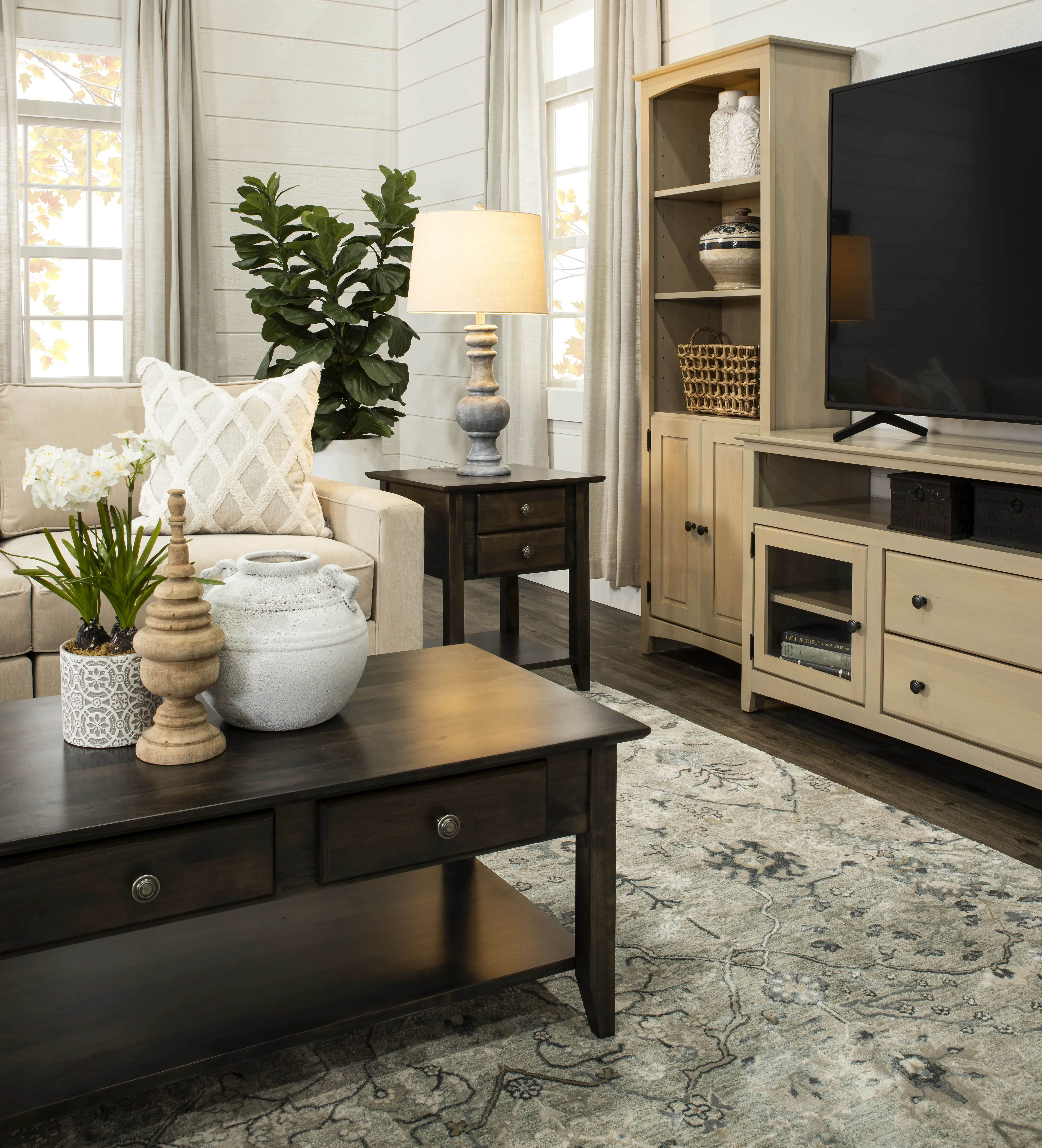 Archbold Dark Brown End Table-2