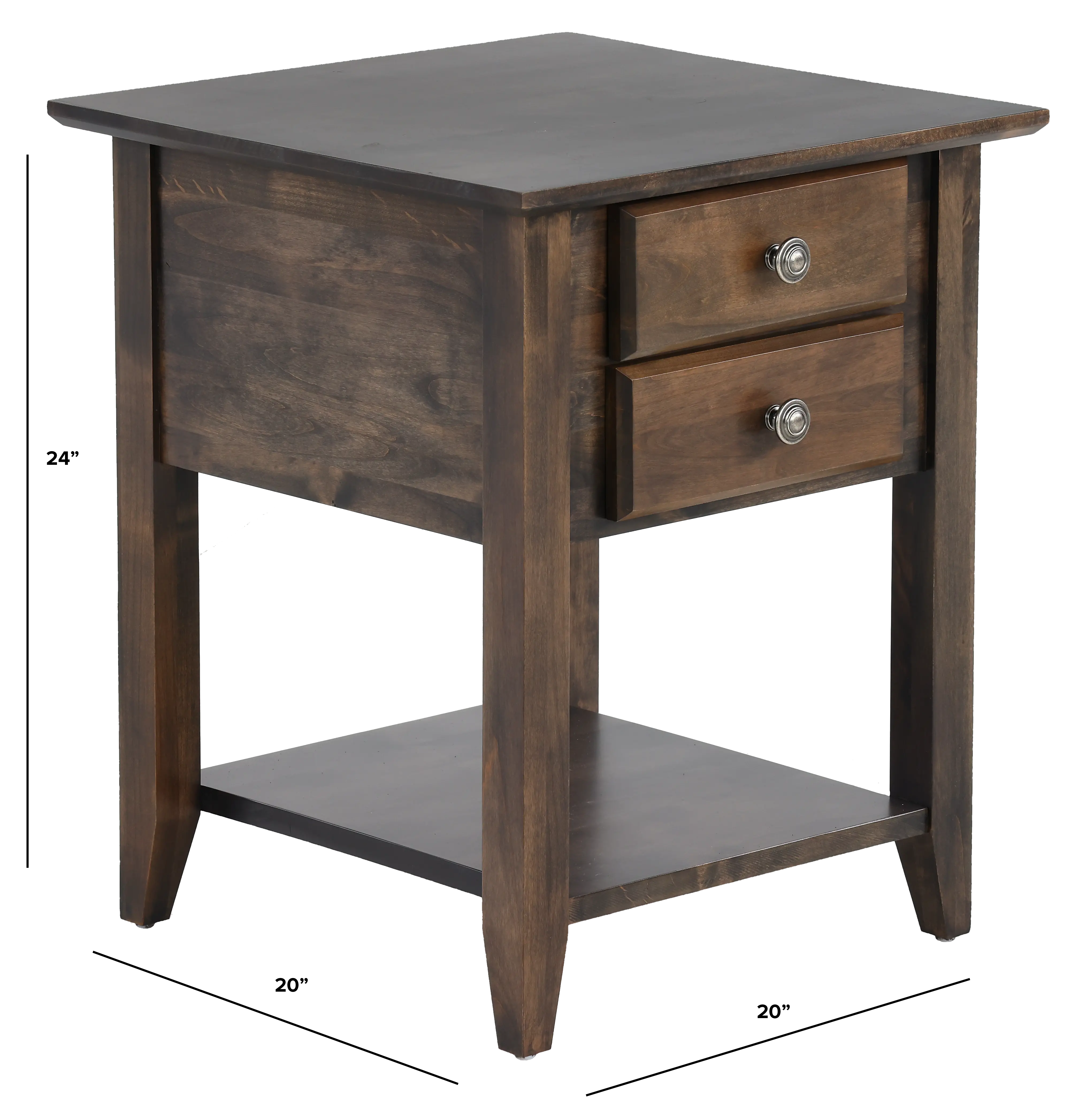 Archbold Dark Brown End Table-3