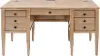 Laurel Natural Oak Half Pedestal Desk
