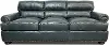 Hunter Green Leather Sofa