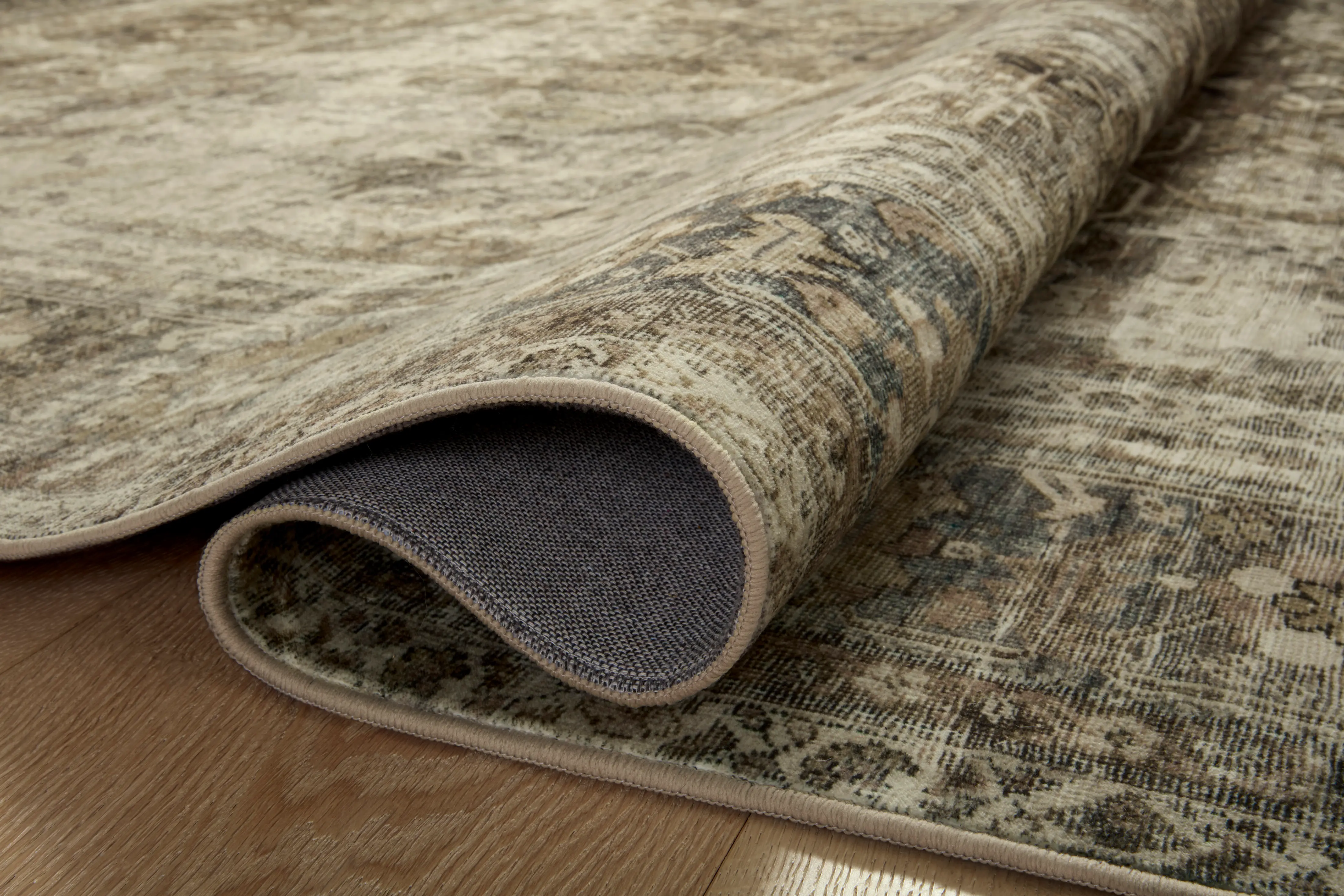 SIN-O1MHPEBTA7.6X9.6 Sinclair 8 x 10 Antique Pebble Taupe Area Rug-5