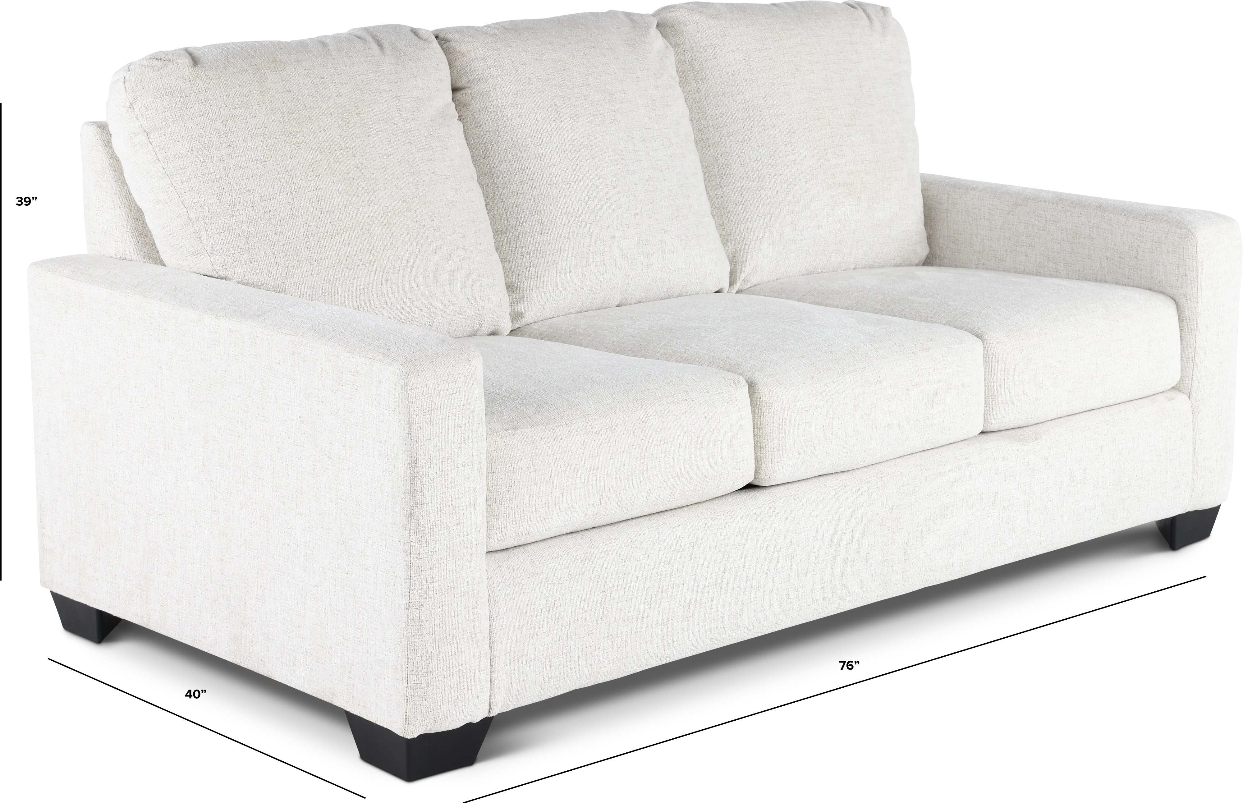 Rannis Snow White Full Sofa Bed-3