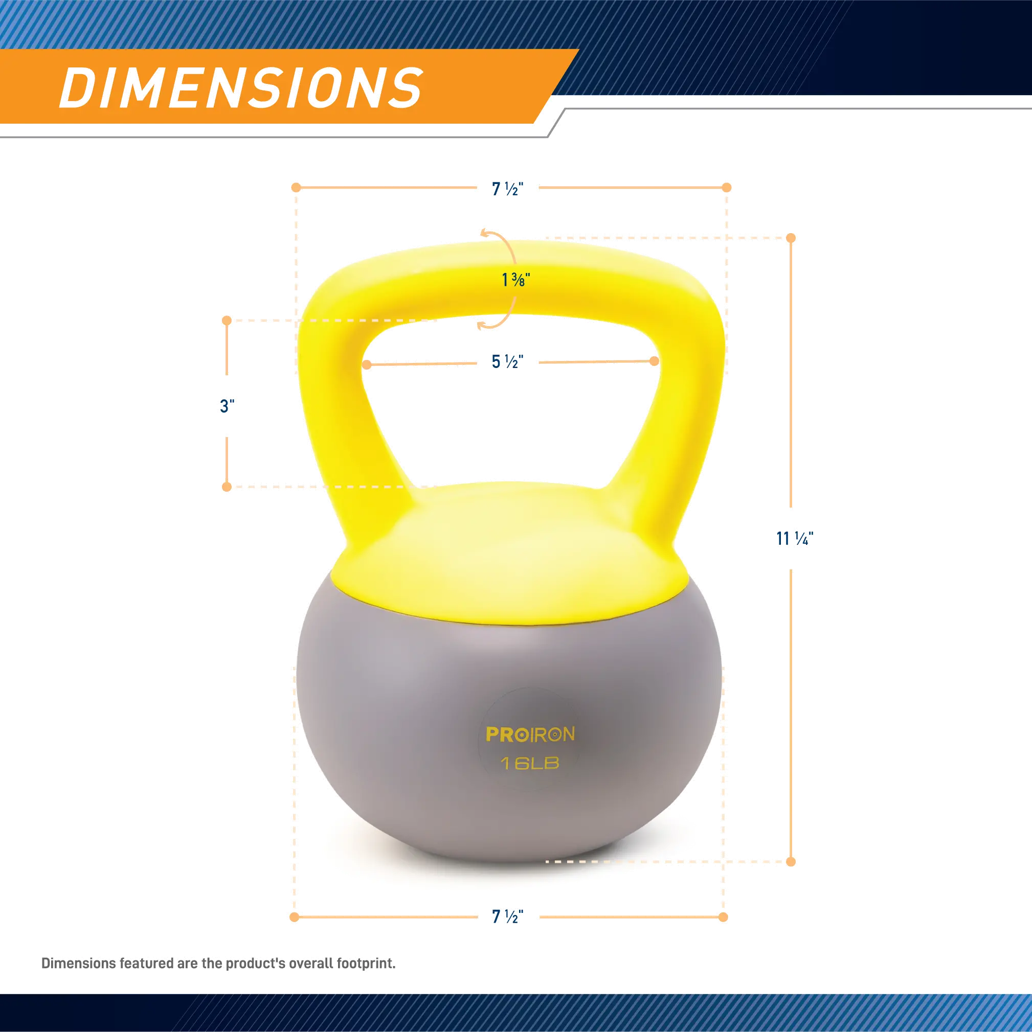 PRO-HL16L PROIRON 16 lb. Soft Kettlebell-2