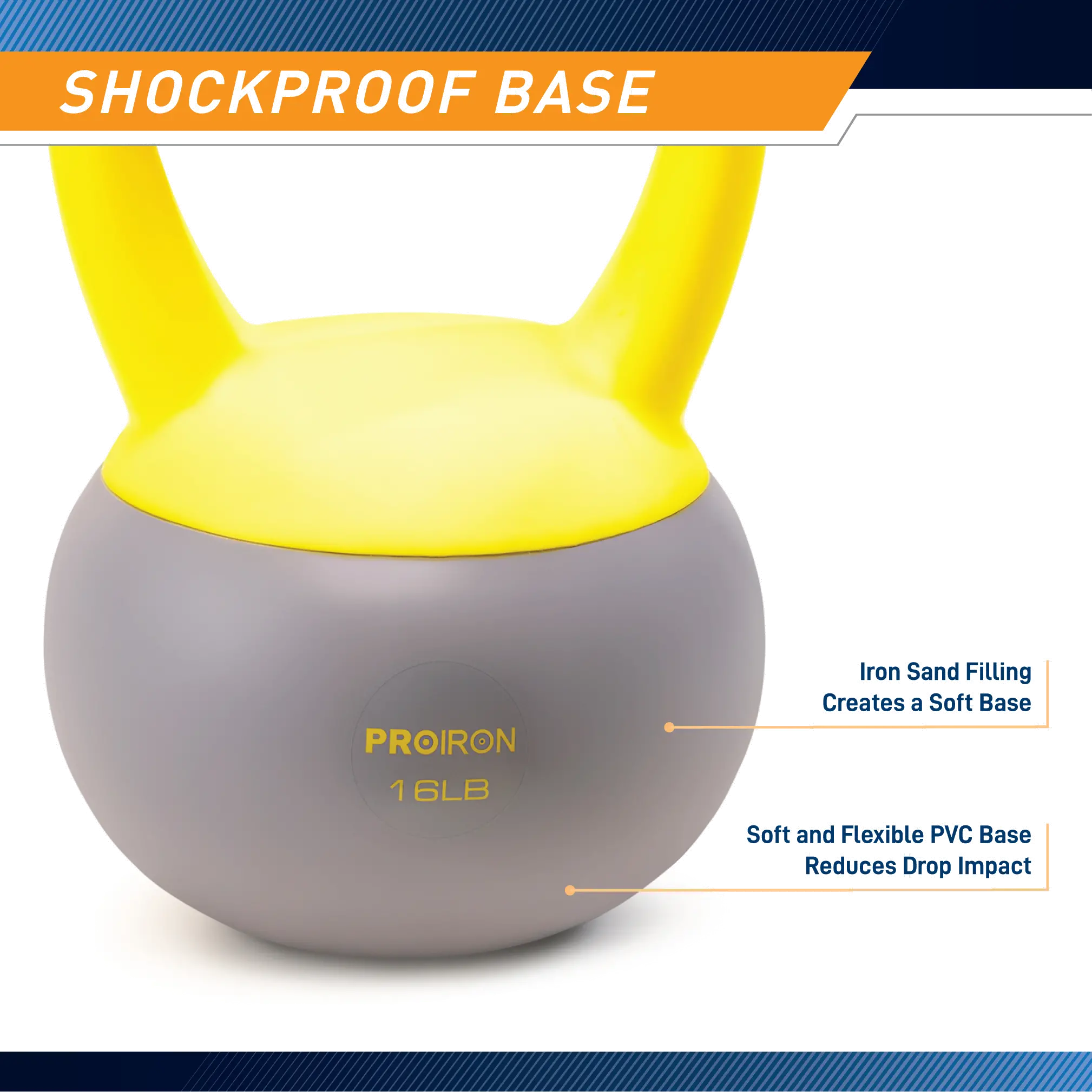 PRO-HL16L PROIRON 16 lb. Soft Kettlebell-5