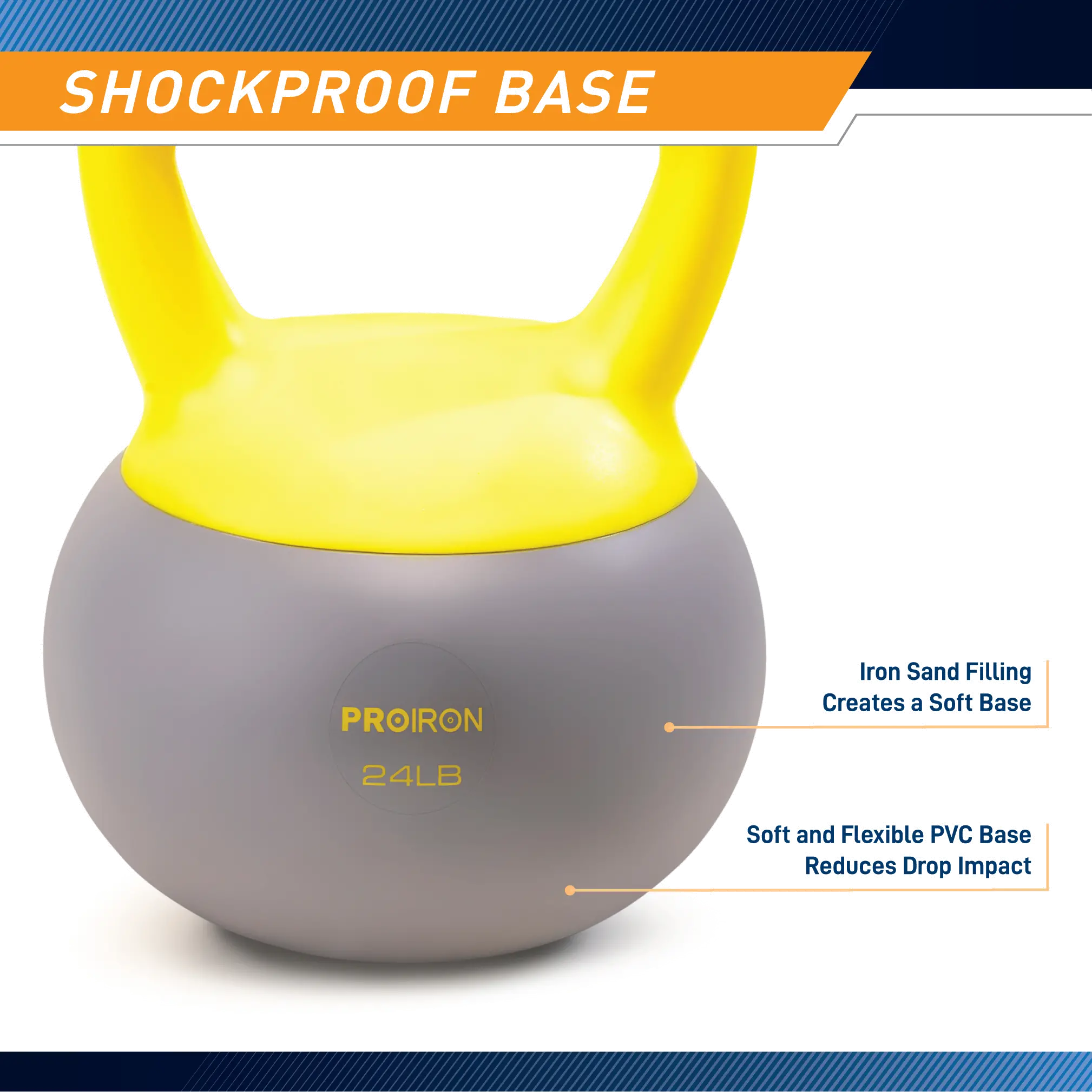 PRO-HL24L PROIRON 24 lb. Soft Kettlebell-5