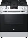 LSGL5831F LG 5.8 Cu Ft Front Control Gas Range - Stainless Steel