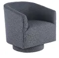 Brylee Blue Swivel Accent Chair