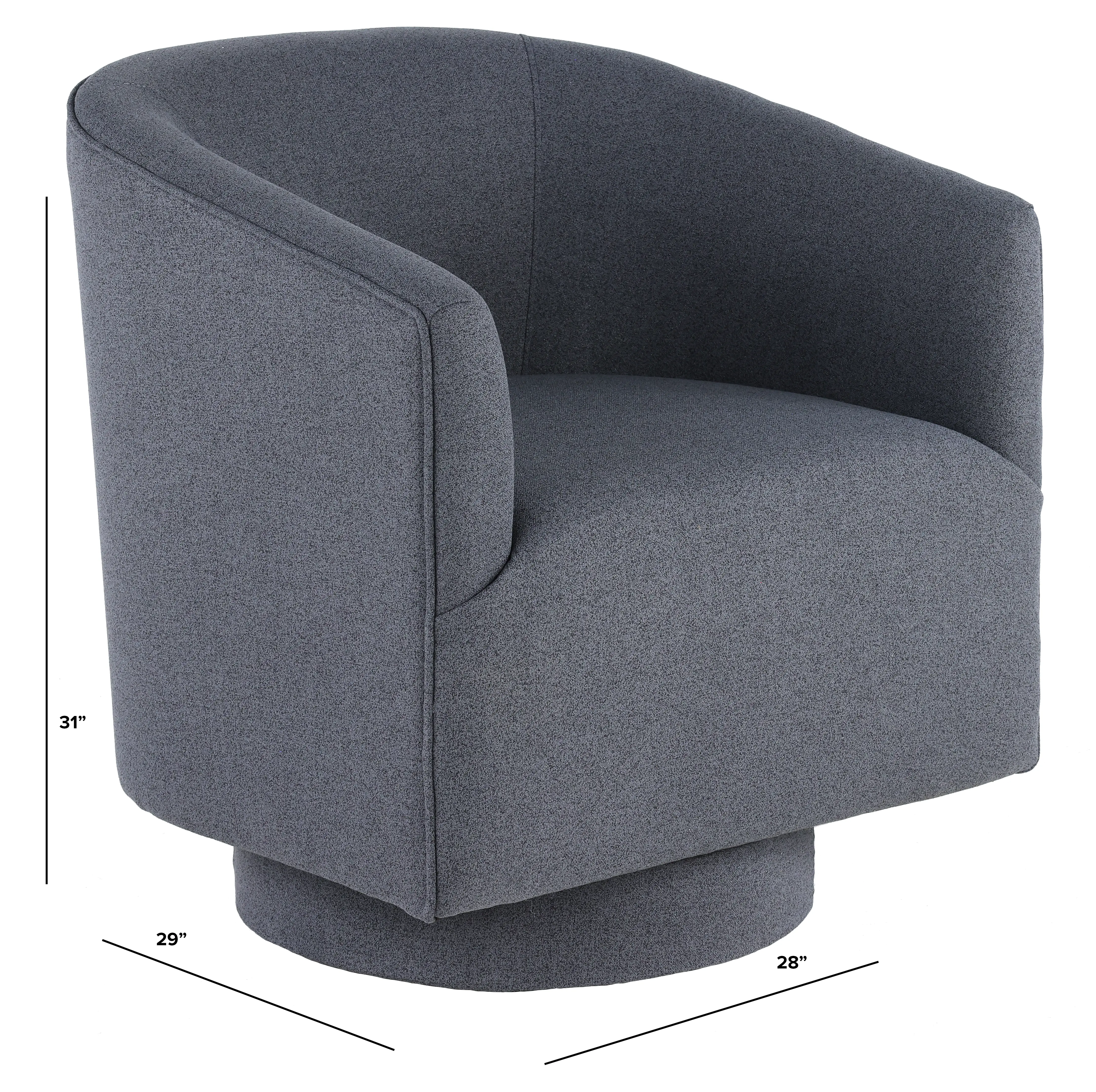 Brylee Blue Swivel Accent Chair-3
