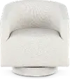 Brylee White Swivel Accent Chair