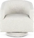 Brylee White Swivel Accent Chair