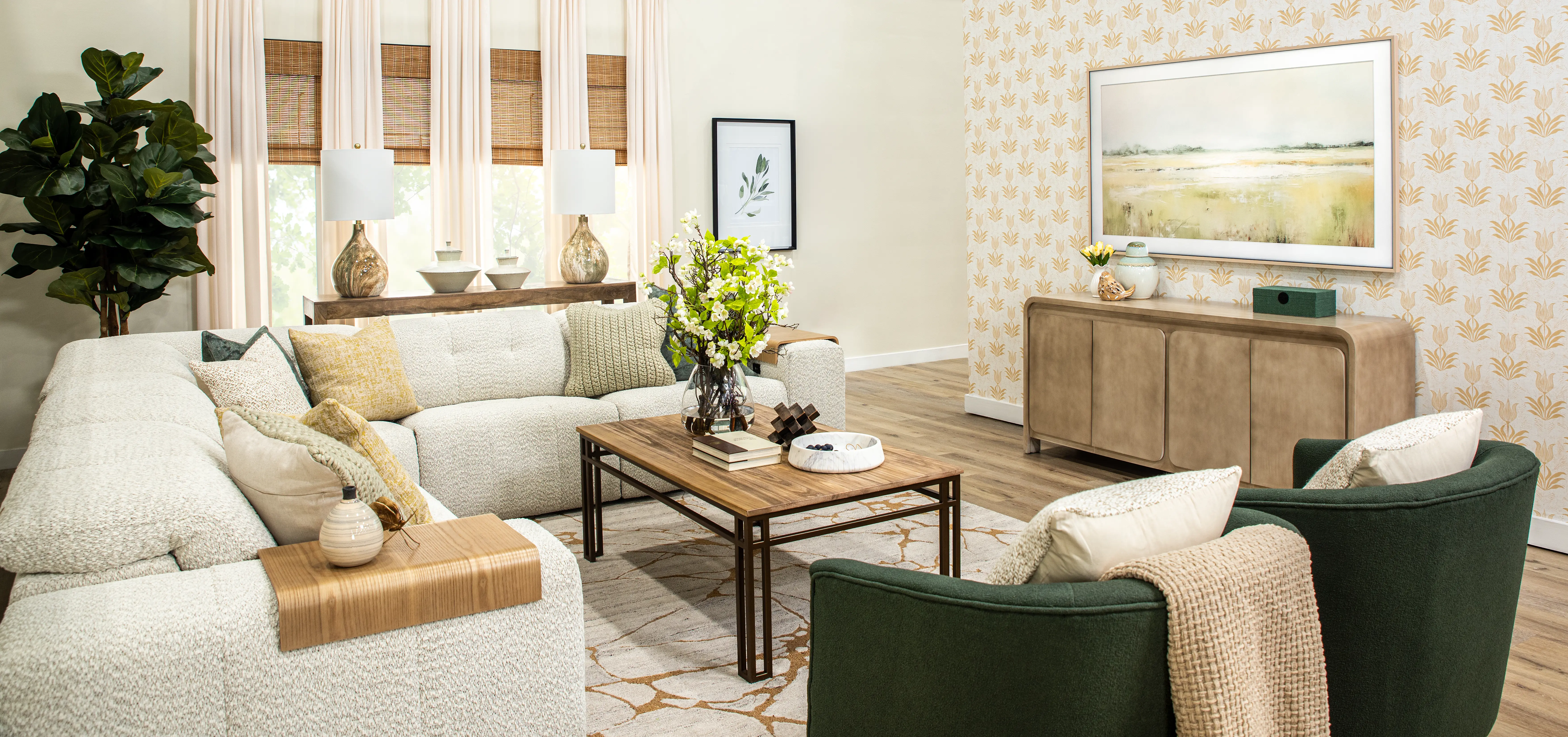 Brylee Green Swivel Accent Chair-11