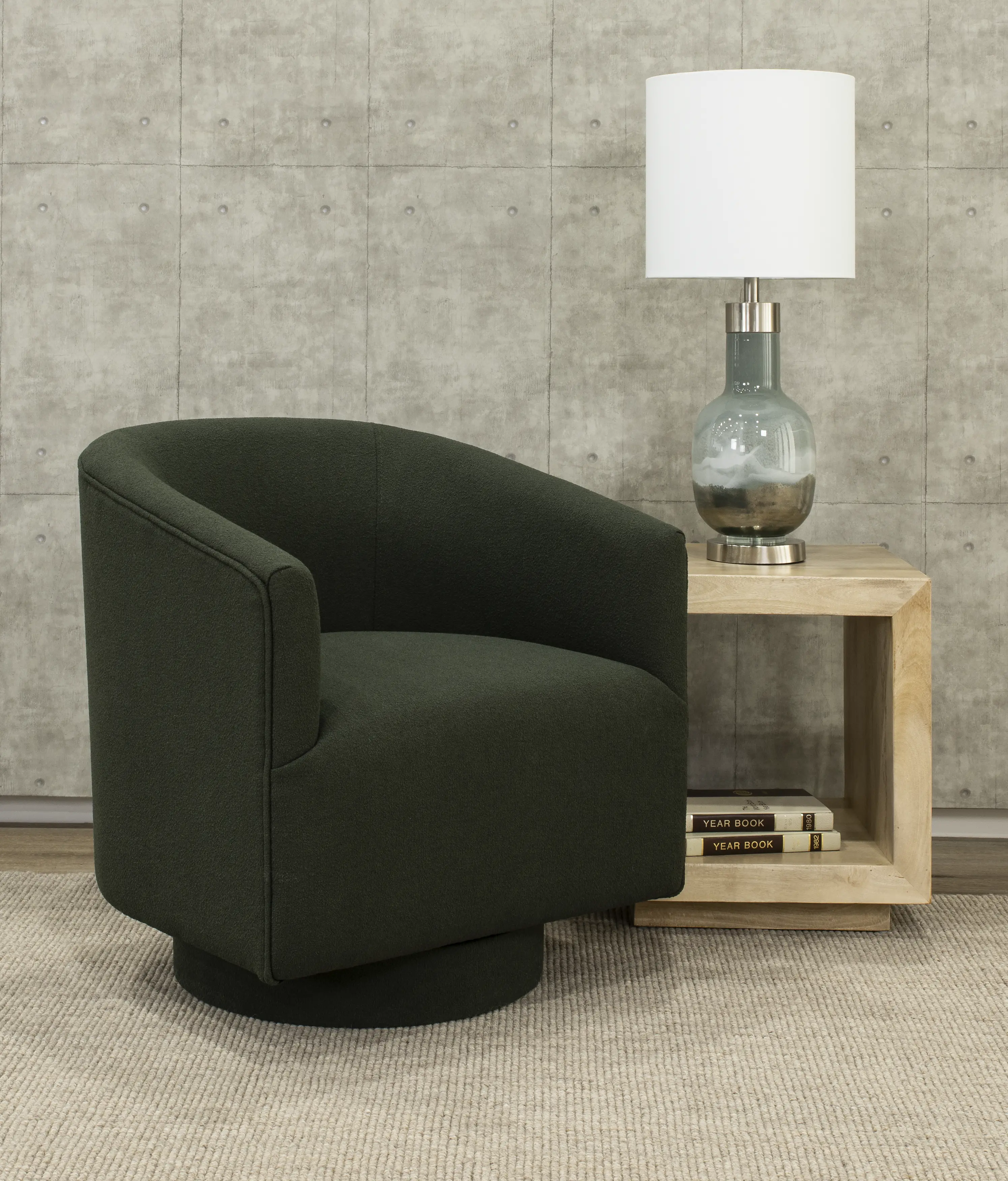 Brylee Green Swivel Accent Chair-2