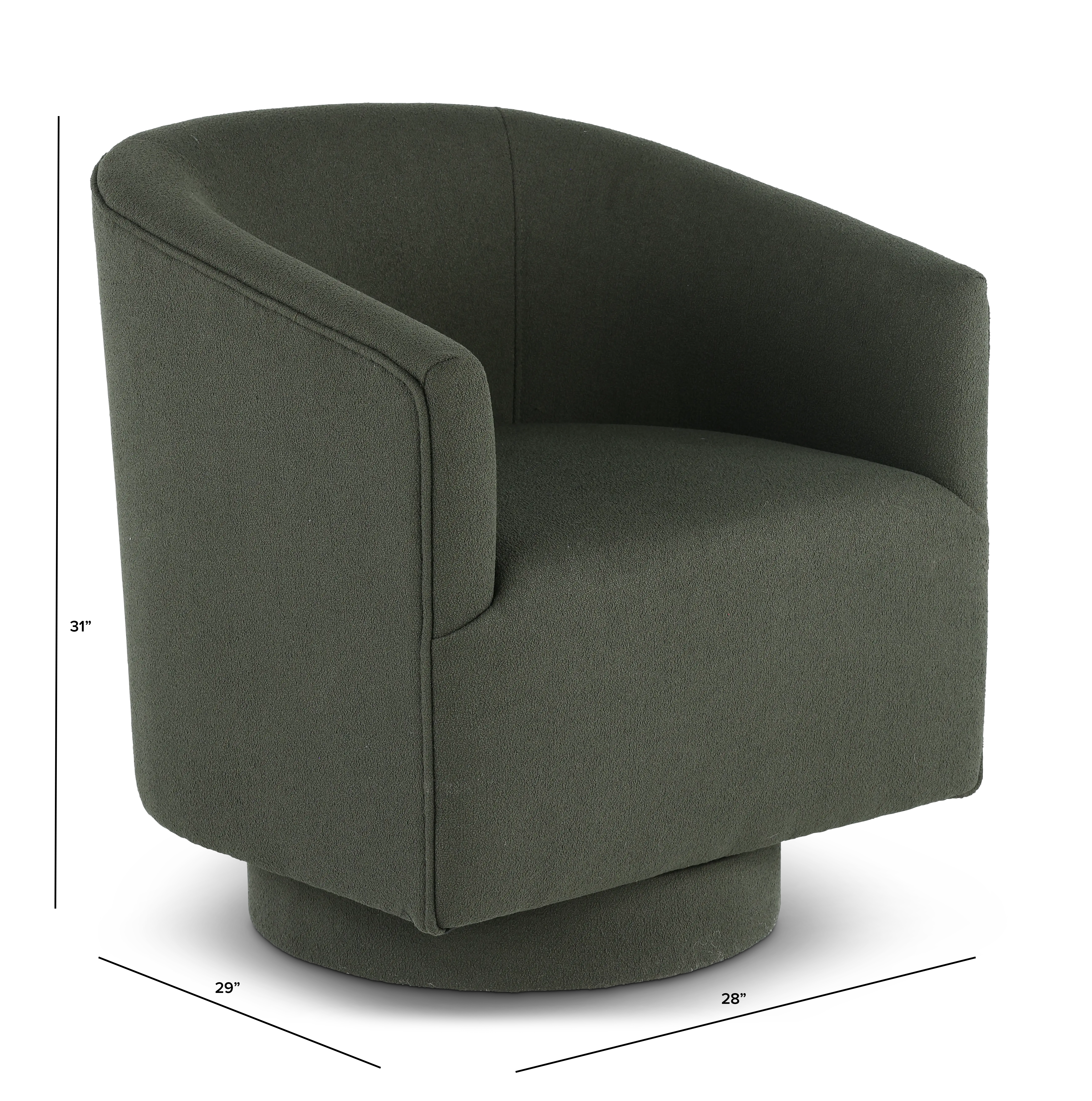 Brylee Green Swivel Accent Chair-3
