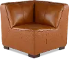 Denver Tobacco Brown Leather Modular Corner Chair