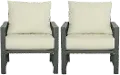 Edgewater Cream Outdoor Chairs, Set of 2