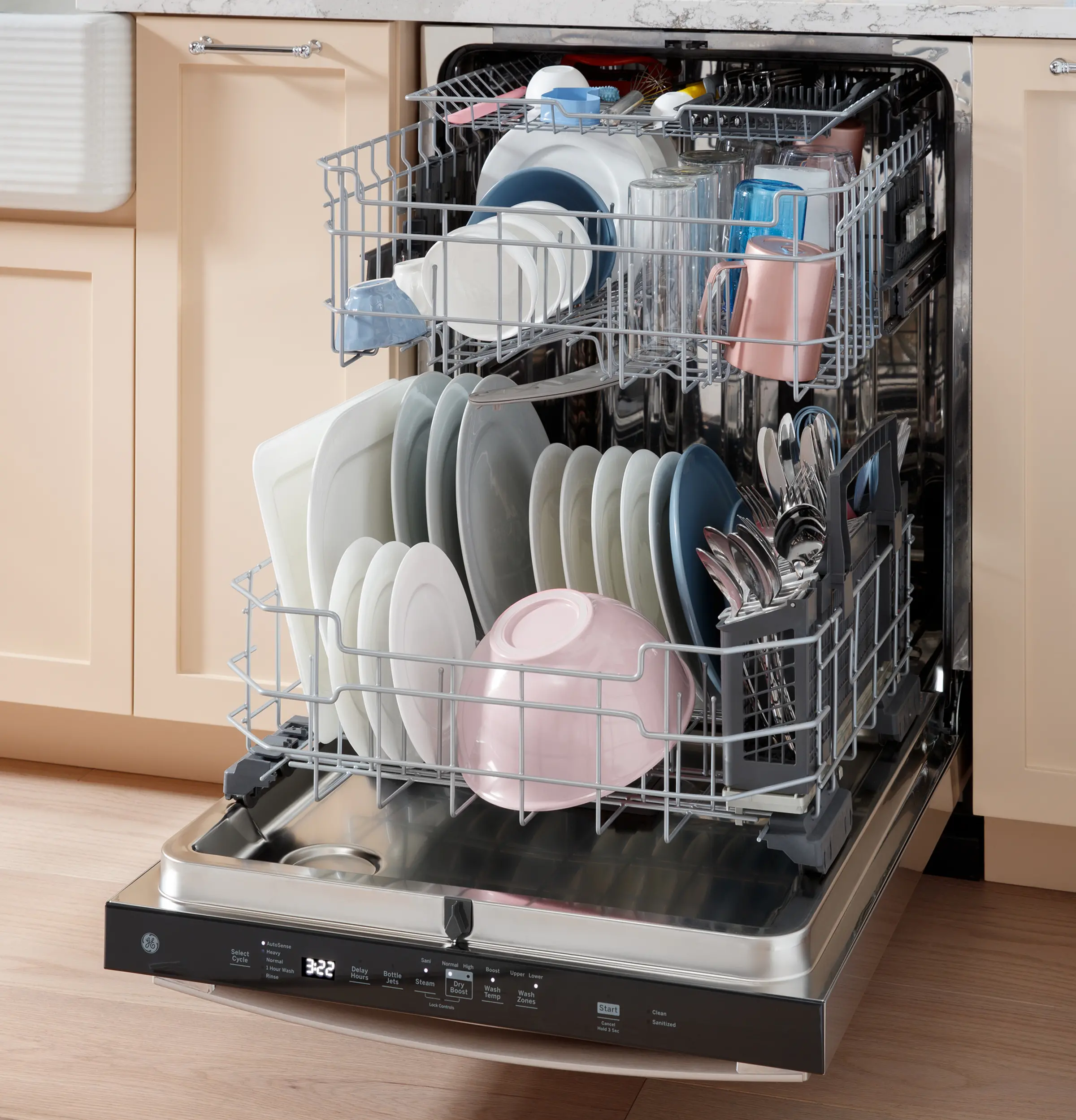 GDP670SYVFS GE Top Control Dishwasher - Stainless Steel-13