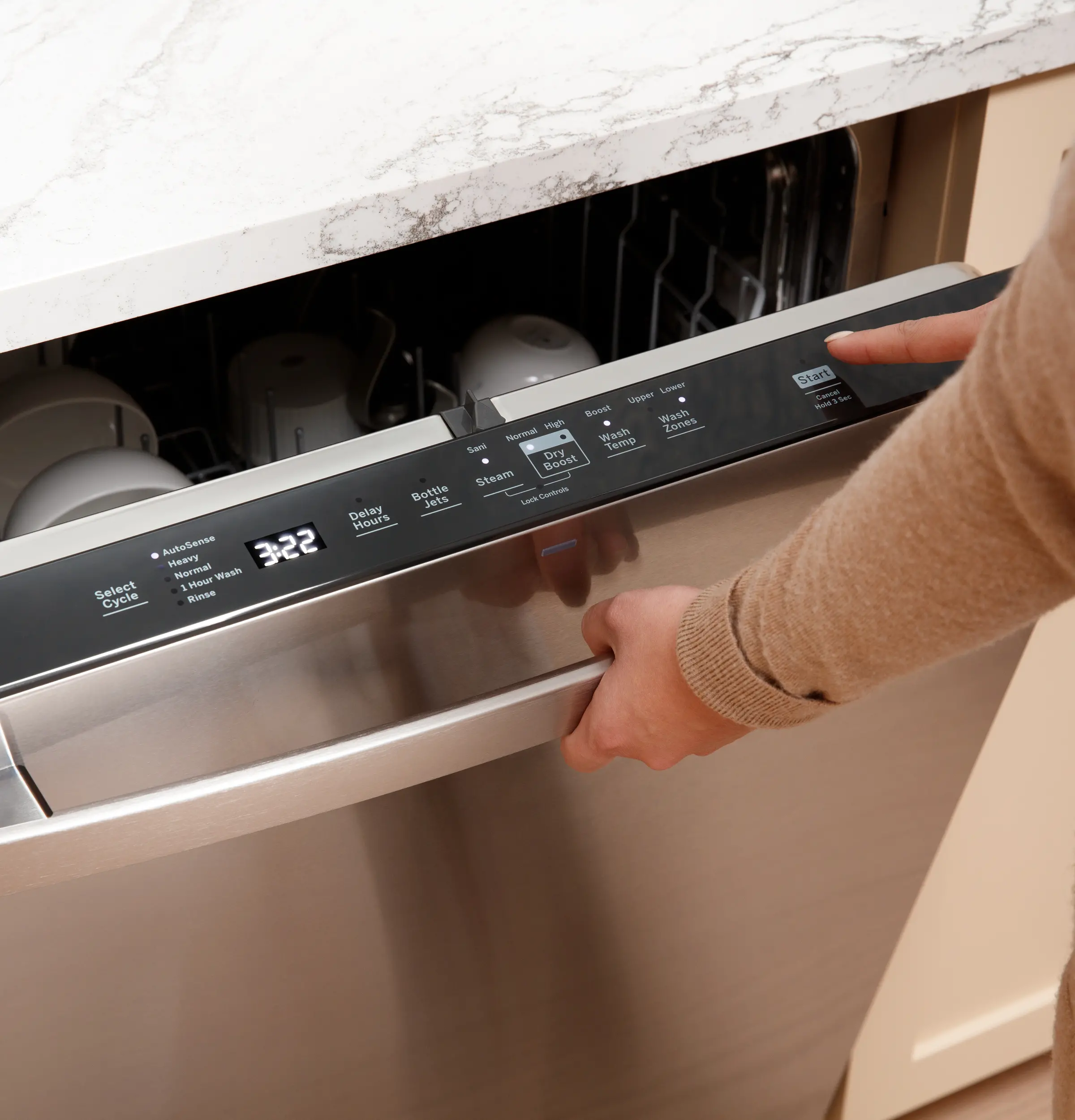 GDT670SYVFS GE Top Control Dishwasher- Stainless Steel-15
