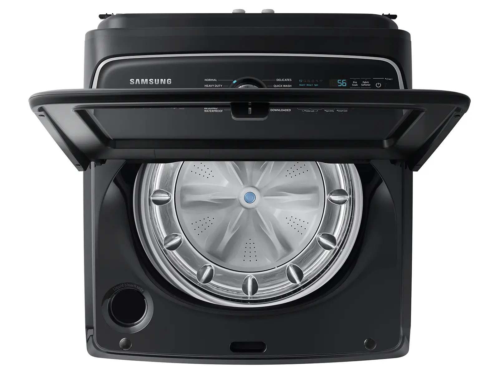 WA55CG7100AV Samsung 5.5 Cu Ft Top Load Washer - Black-7