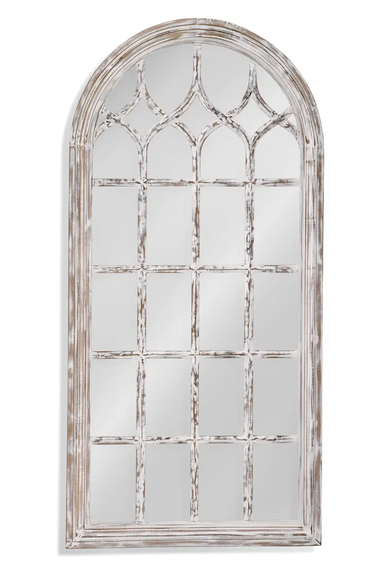 Ingram Distressed Arched Leaning Mirror
