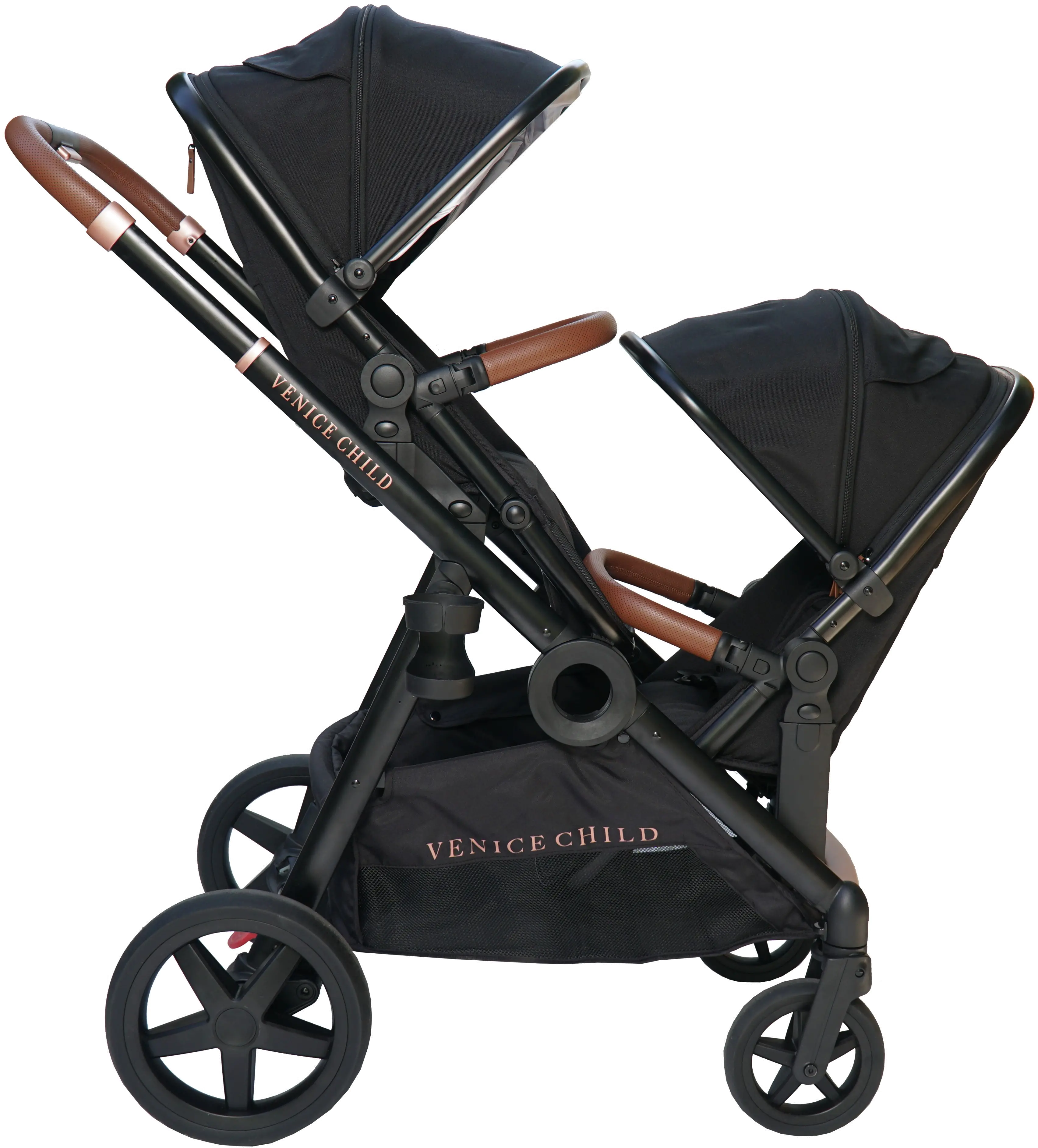 VCHD-MV303-01 Venice Child Maverick Single to Double Stroller with 2nd Toddler Seat-3