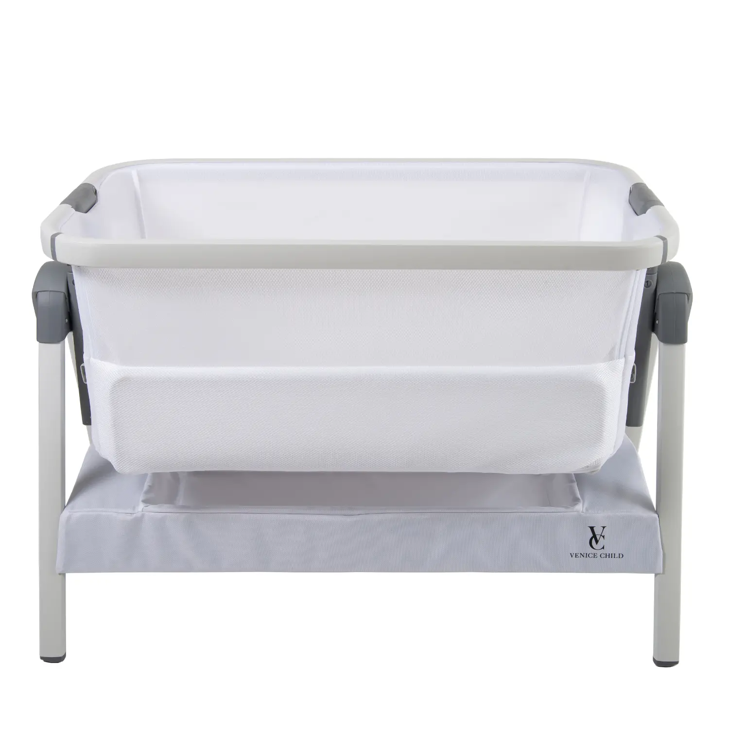 VCHD-CD01-01 Venice Child California Dreaming White Bedside Bassinet-1