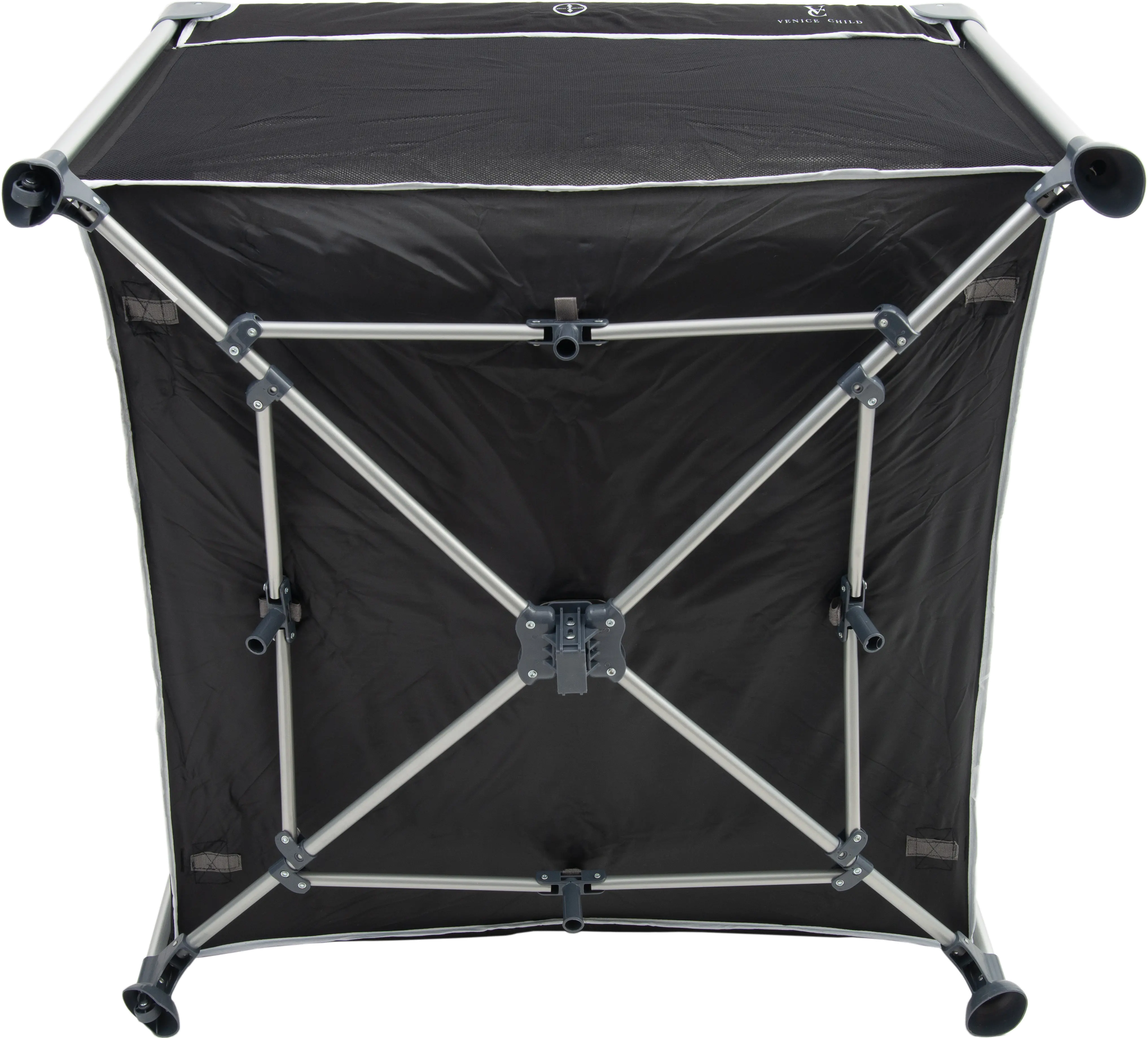 VCHD-DD03-01 Venice Child DayDreamer Black Portable Playard-5