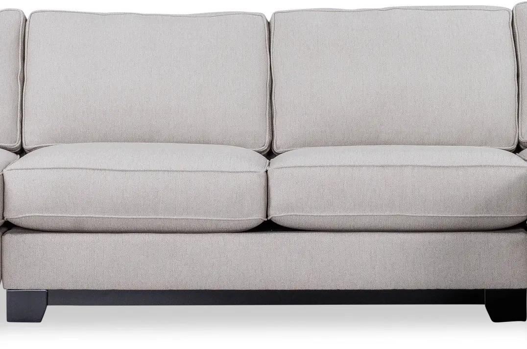 Pisces Flax Beige Armless Loveseat-1