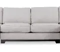 Pisces Flax Beige Armless Loveseat