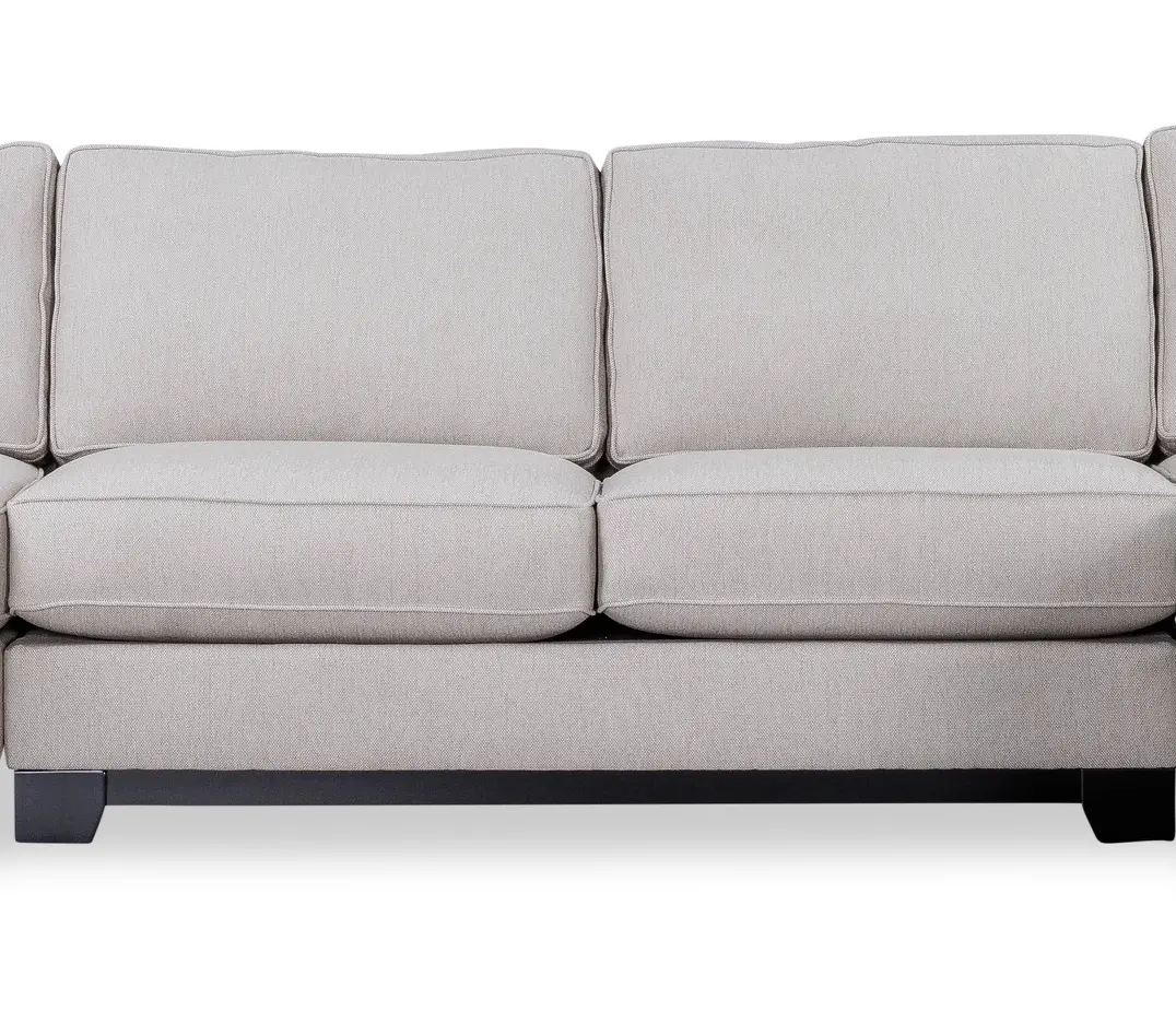 Pisces Flax Beige Armless Loveseat-1