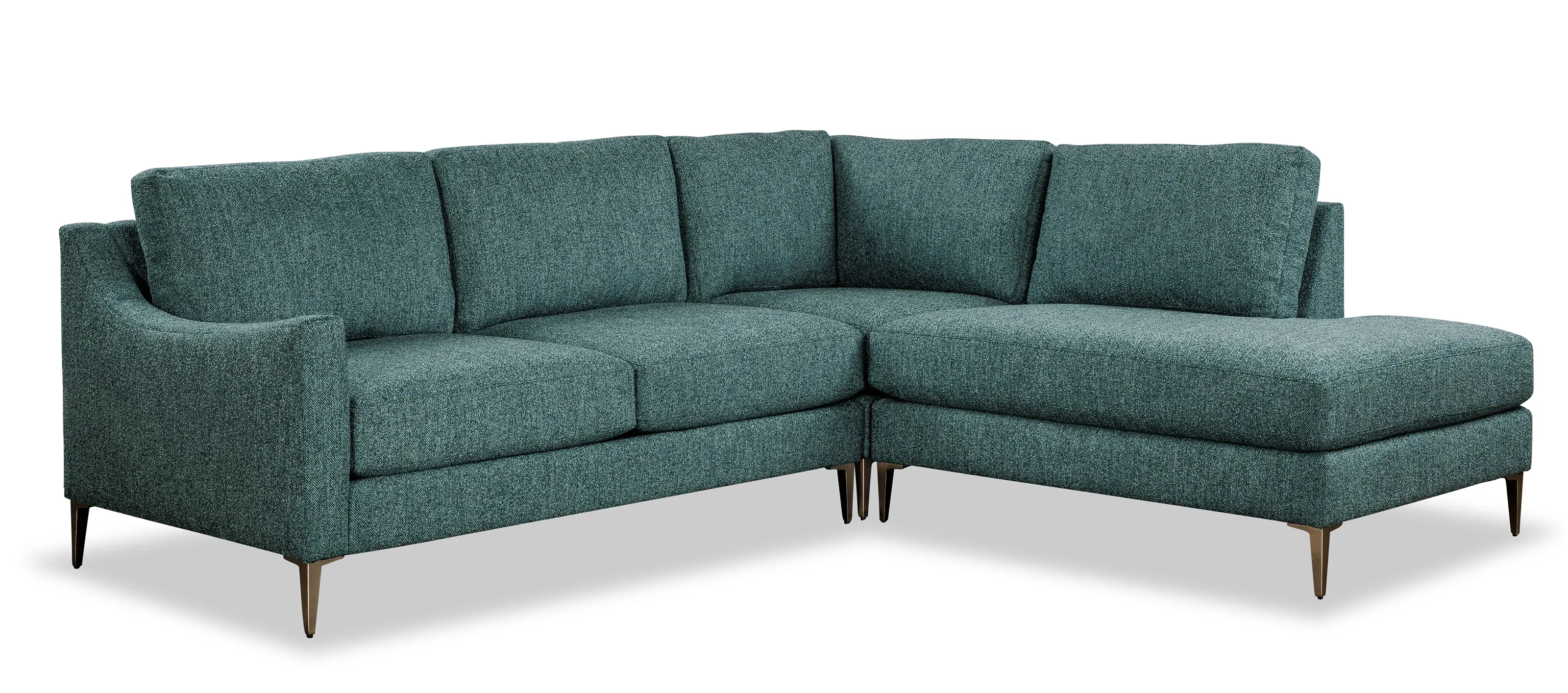 Design Lab Mostny Teal 3-Piece Sectional-1