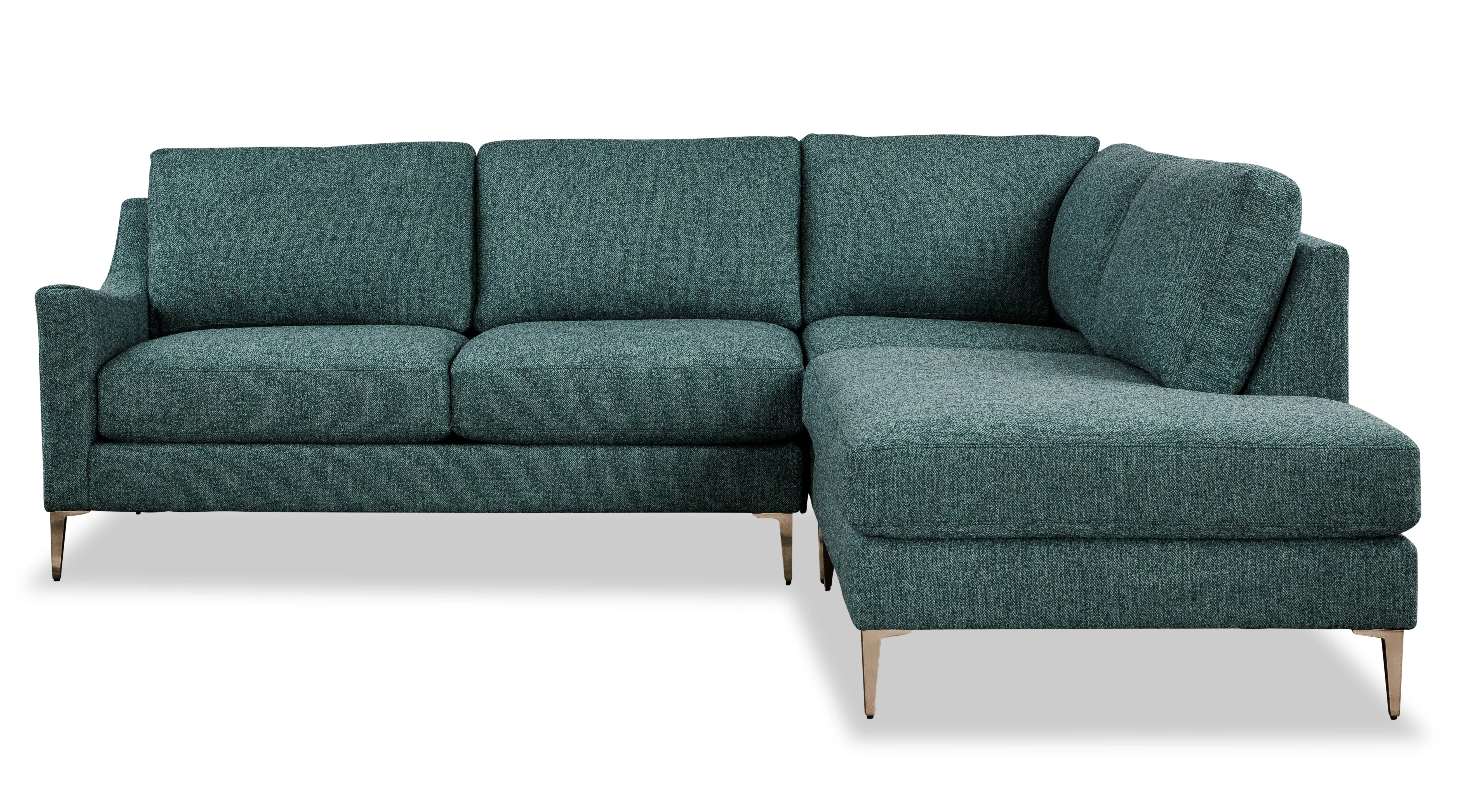 Design Lab Mostny Teal 3-Piece Sectional-3