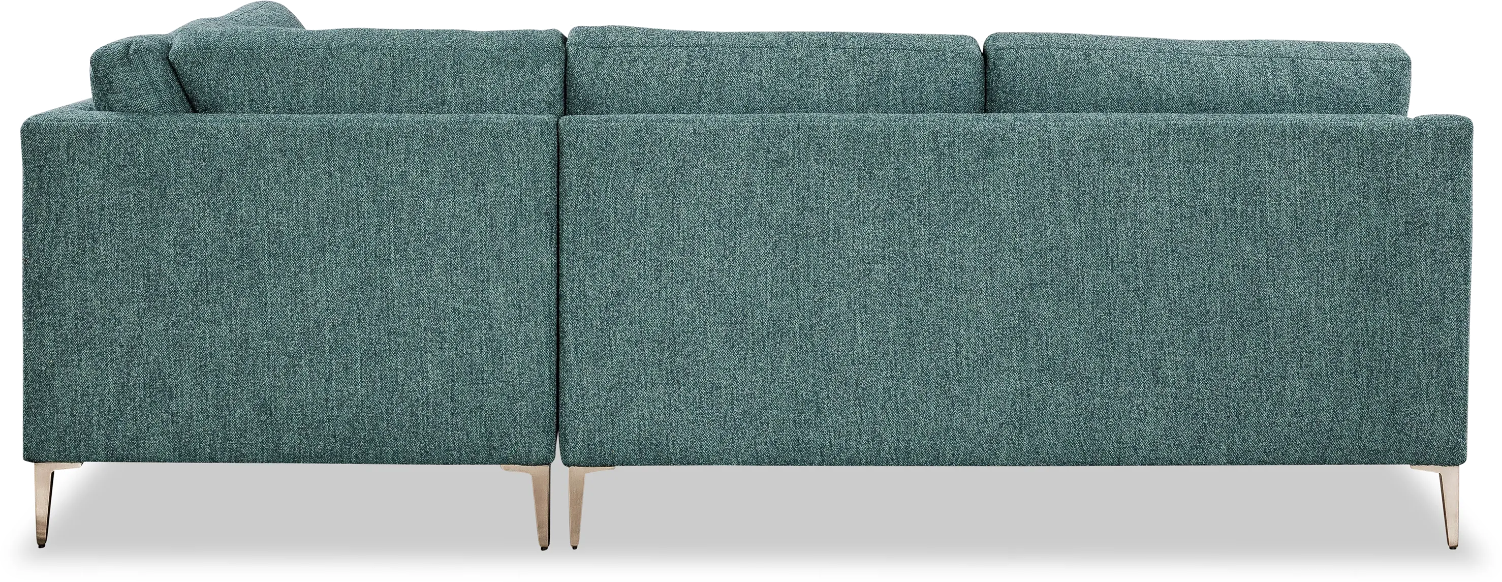 Design Lab Mostny Teal 3 Piece Sectional-4