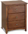 Shaker Tuscan Brown 3-Drawer Nightstand