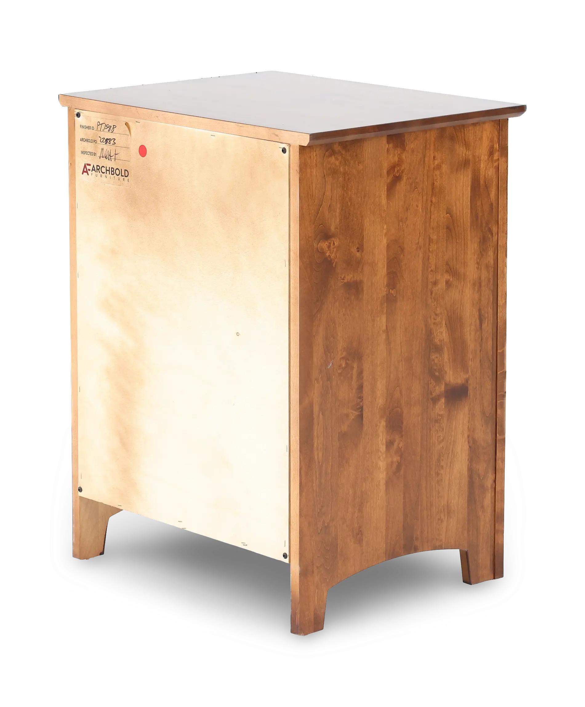 Shaker Tuscan Brown 3-Drawer Nightstand-8