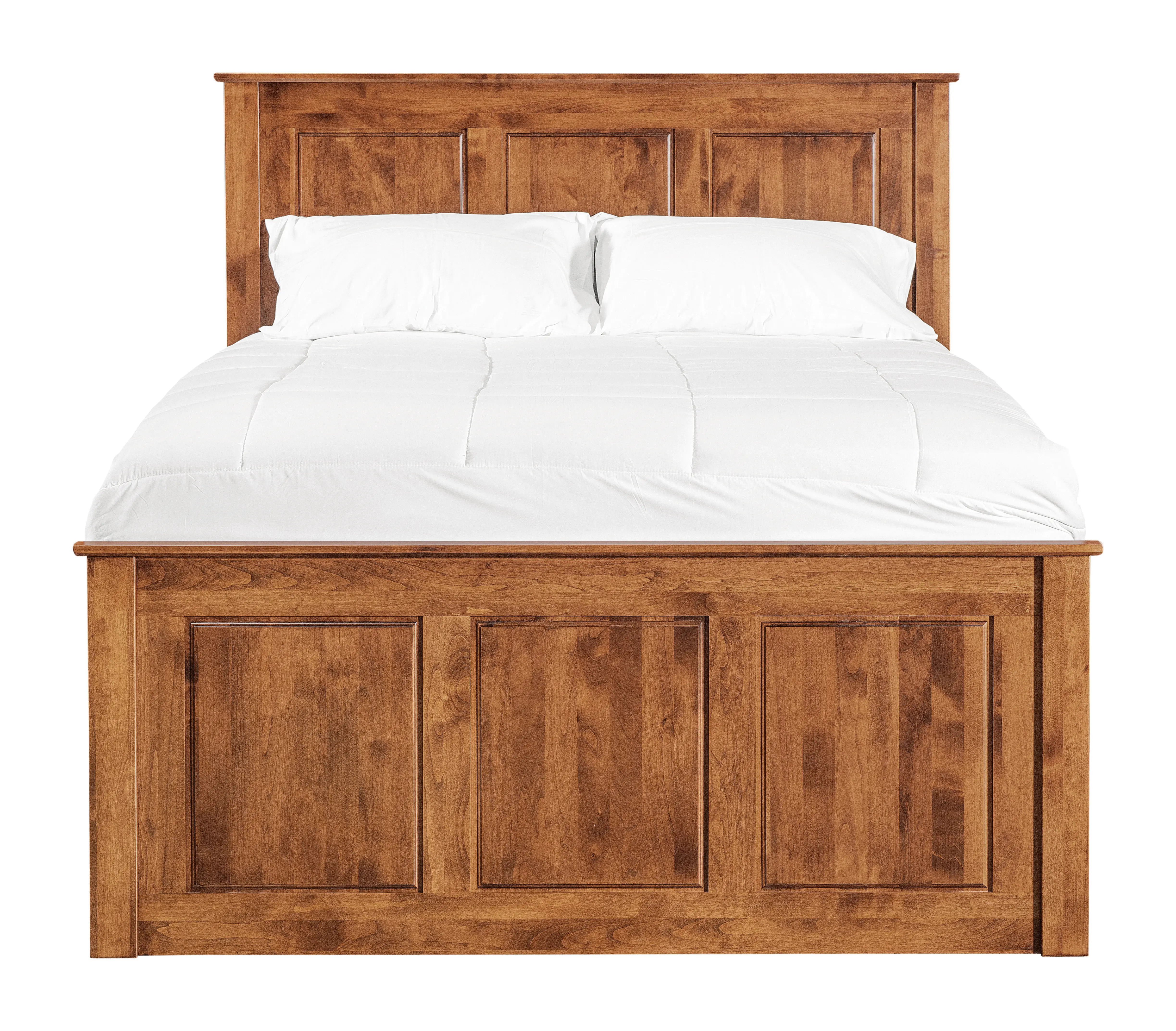 Shaker Brown Queen Storage Bed-1