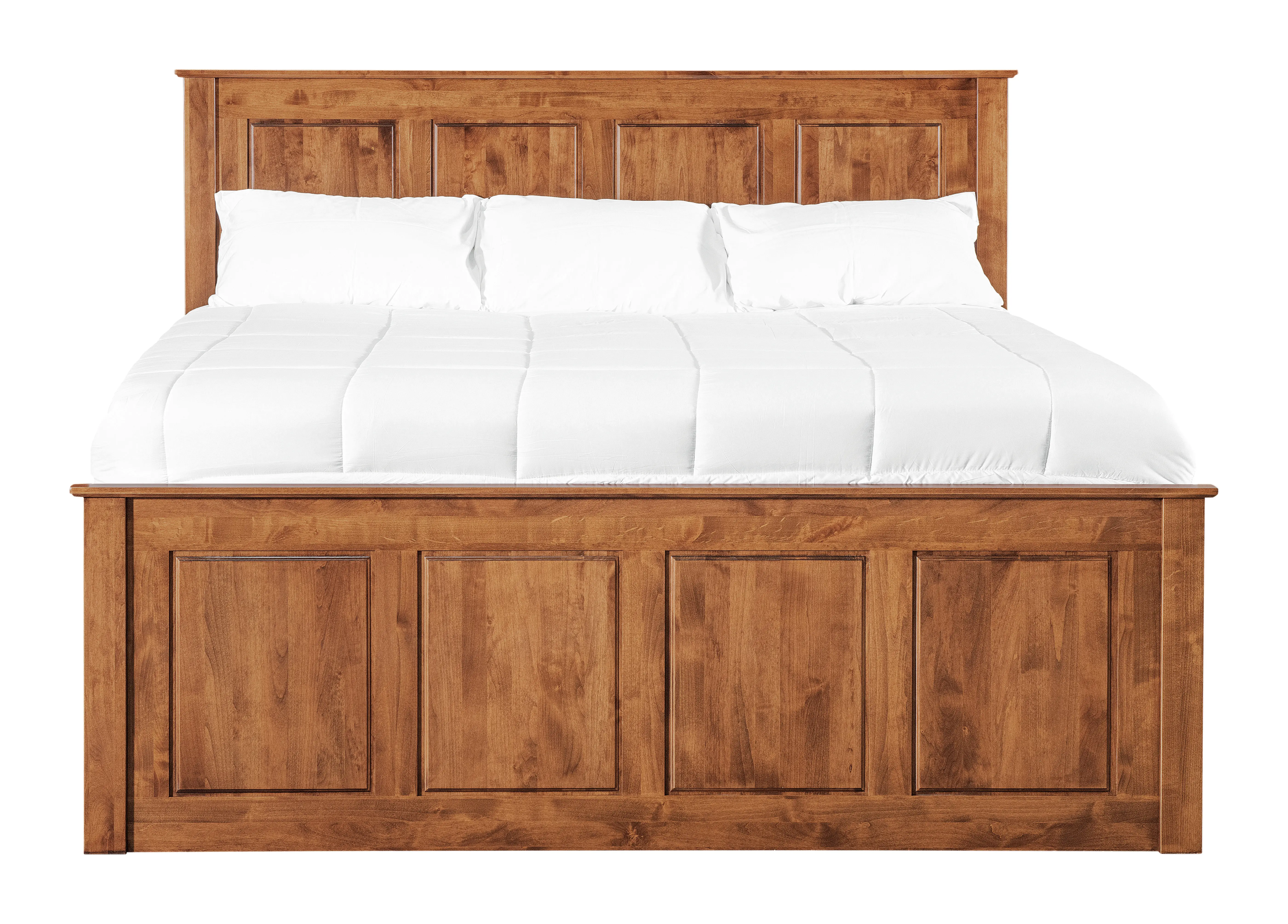 Shaker Brown King Storage Bed-4