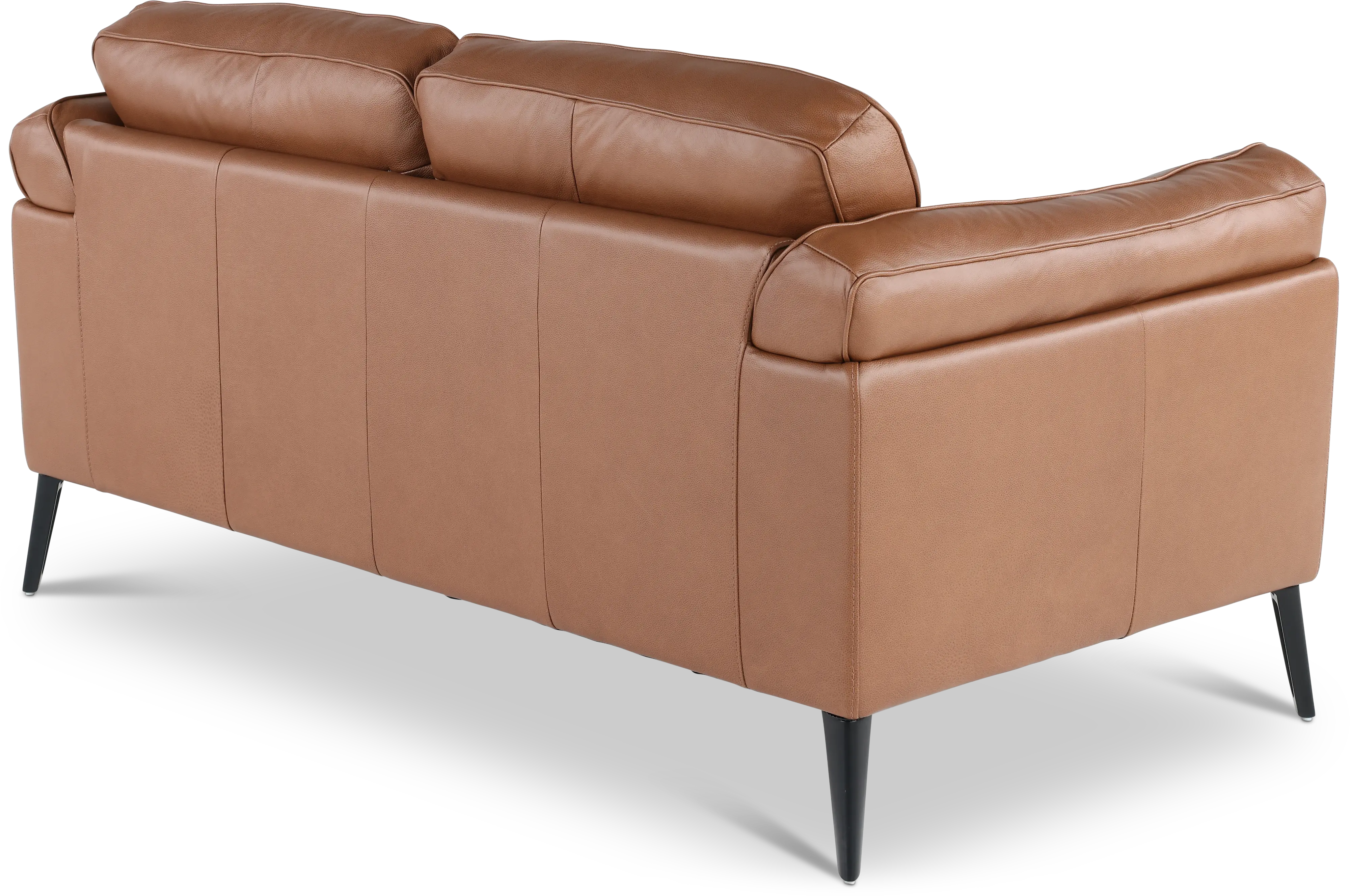Paris Brown Leather Loveseat-6